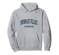 Snowmass Village Colorado Co Varsity Hoodie - Novelty Apparel Men Women - T-Shirt, Sweatshirt, Hoodie