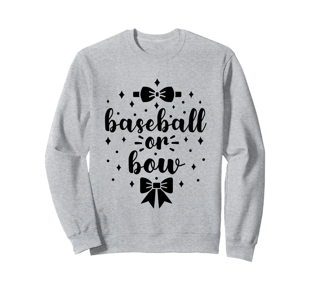 Baseball Or Bow Gender Reveal Future Sweatshirt - Minimalist Print Unisex - T-Shirt, Sweatshirt, Hoodie