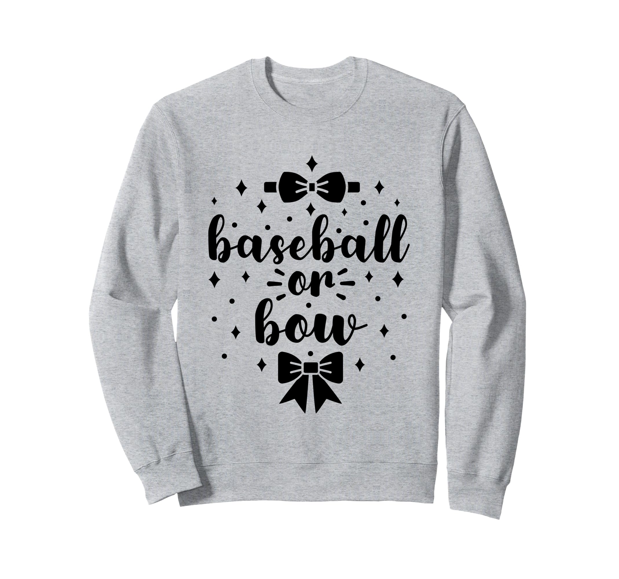 Baseball Or Bow Gender Reveal Future Sweatshirt - Minimalist Print Unisex - T-Shirt, Sweatshirt, Hoodie
