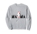 Baseball Mama Thunderbolt Sweatshirt - Custom Art Print Unisex - T-Shirt, Sweatshirt, Hoodie