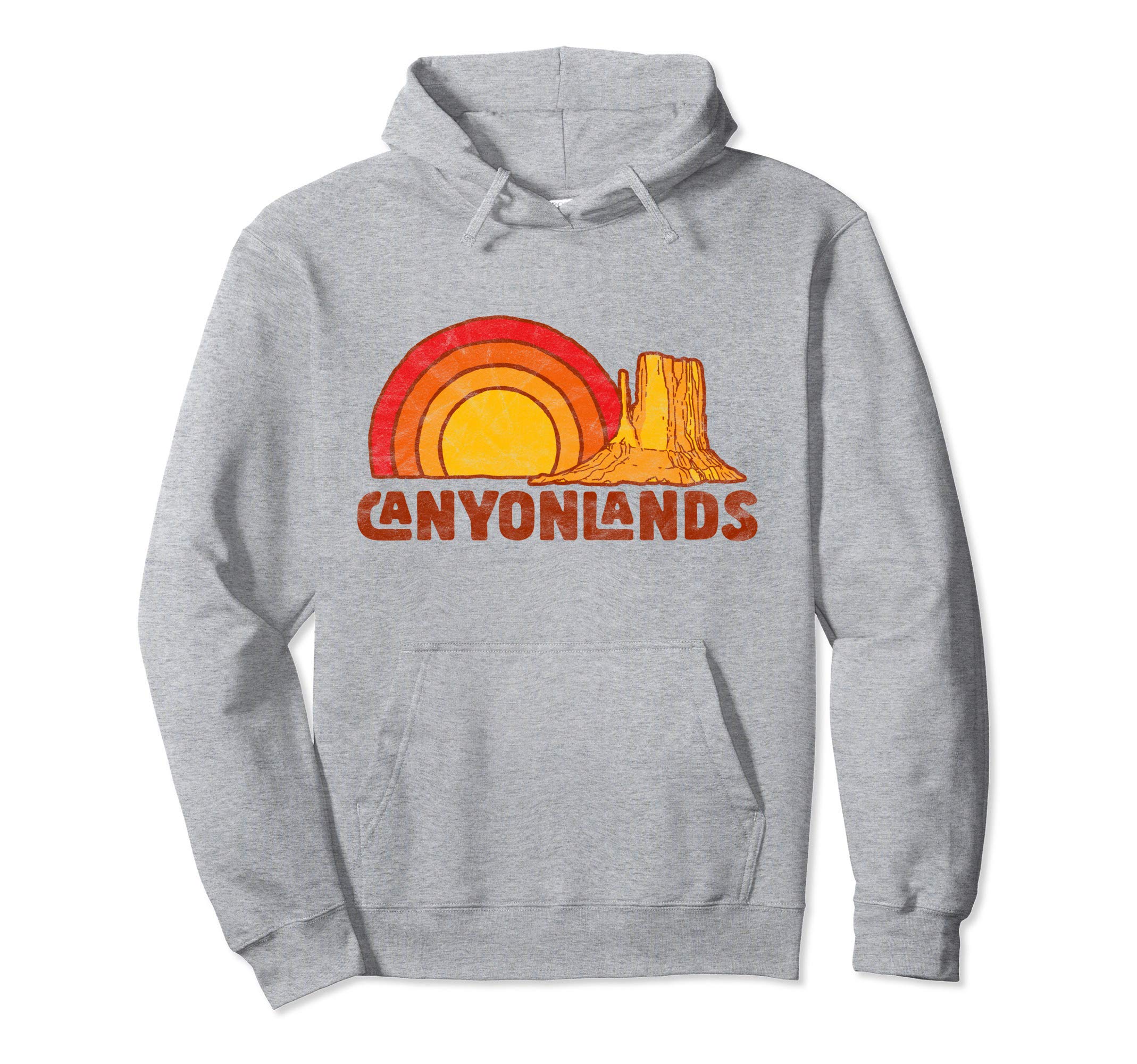 Canyonlands National Park Distressed Hoodie - Streetwear Style for Adults - T-Shirt, Sweatshirt, Hoodie