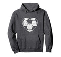 Soccer Ball Heart Mom Fan Parent Hoodie - Casual Everyday Wear Unisex - T-Shirt, Sweatshirt, Hoodie