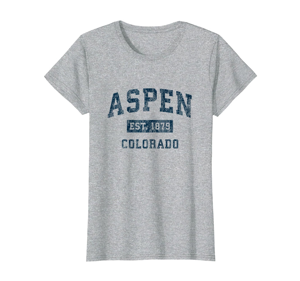 Aspen Colorado Co Sports Navy T-Shirt - Aesthetic Graphic Men Women - T-Shirt, Sweatshirt, Hoodie