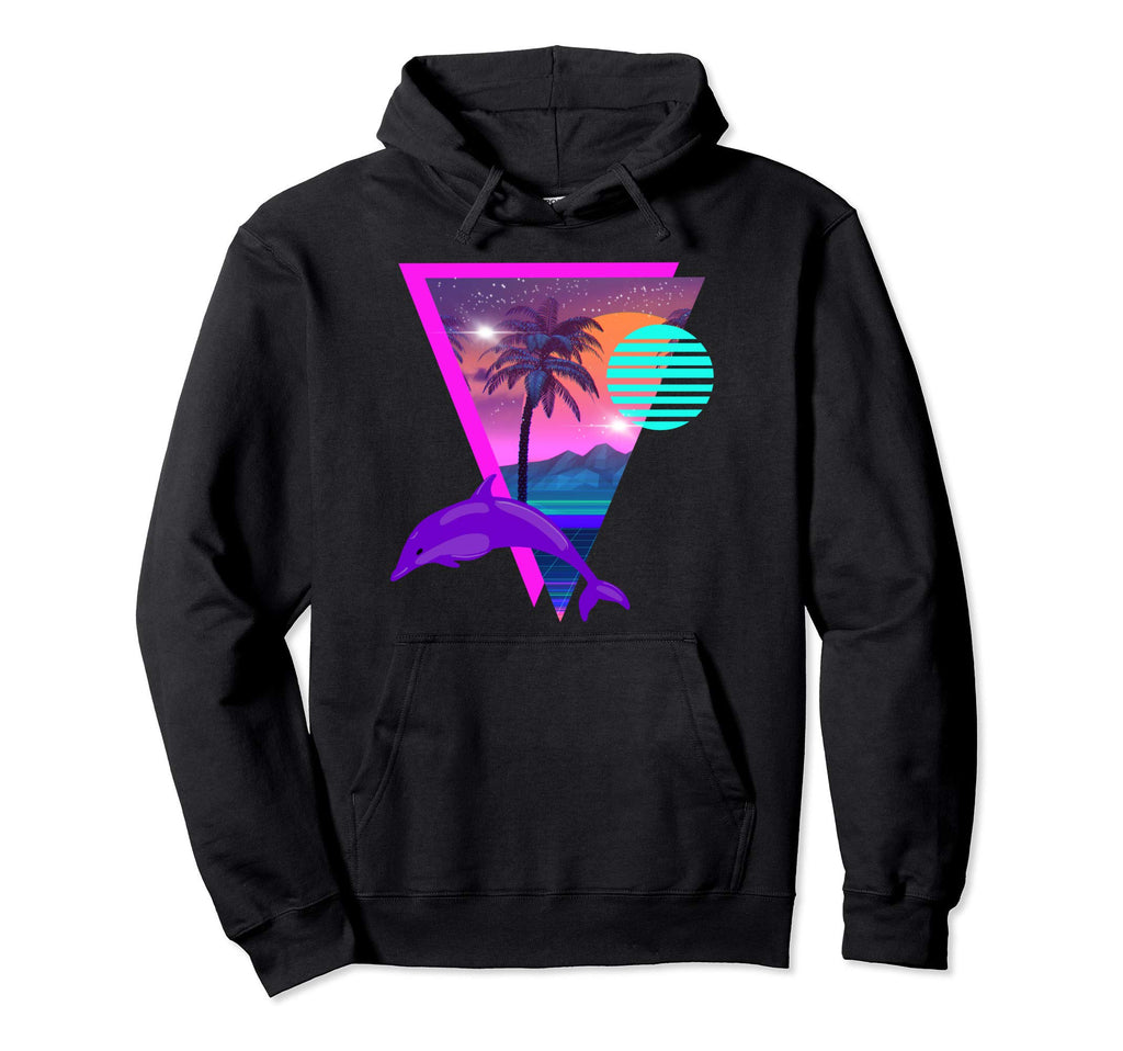 Vaporwave Aesthetic 80S Throwback Hoodie - Casual Everyday Wear for Adults - T-Shirt, Sweatshirt, Hoodie