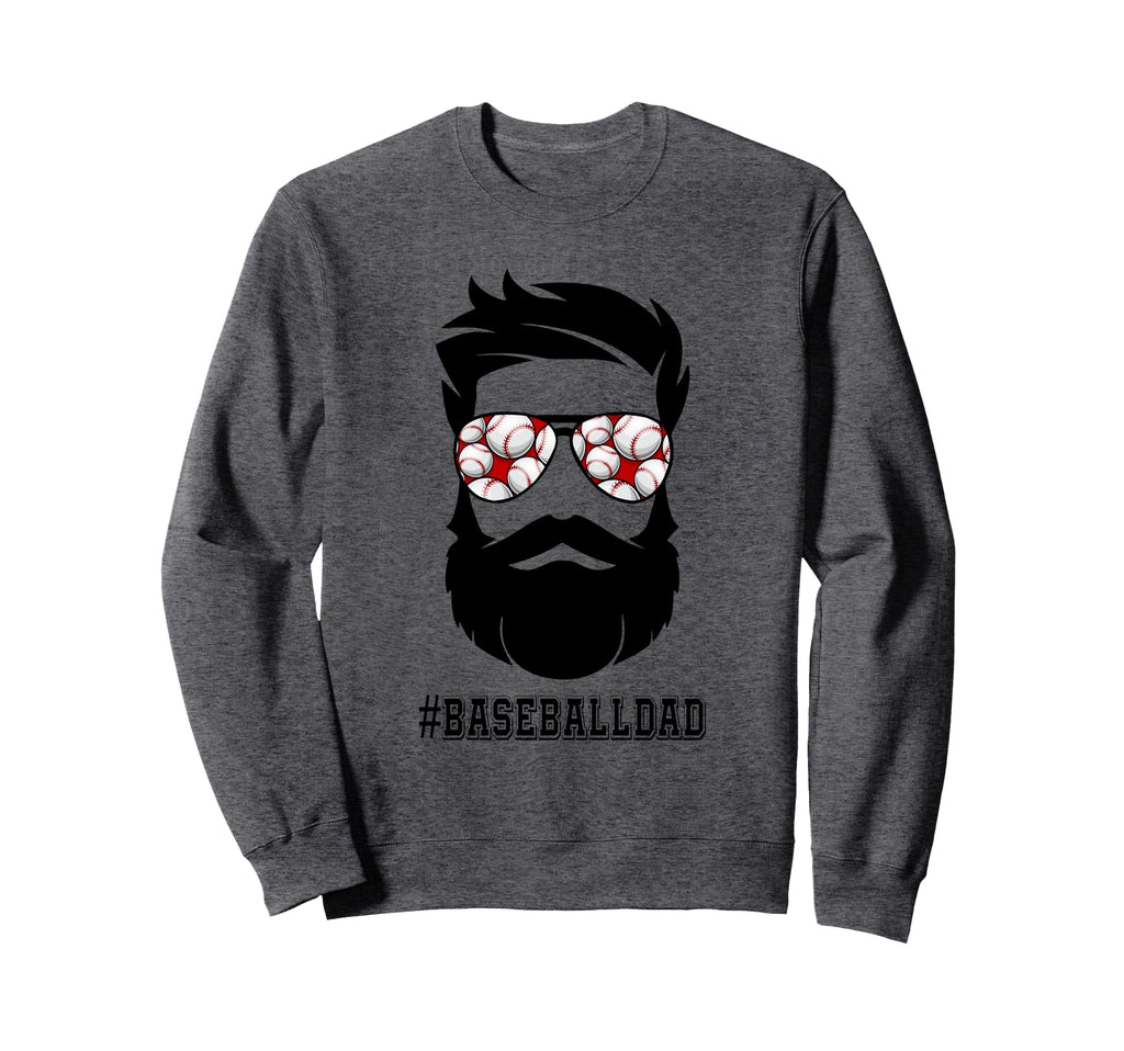Dad Beard Sunglasses Life Father Funny Sweatshirt - Graphic Print Unisex - T-Shirt, Sweatshirt, Hoodie