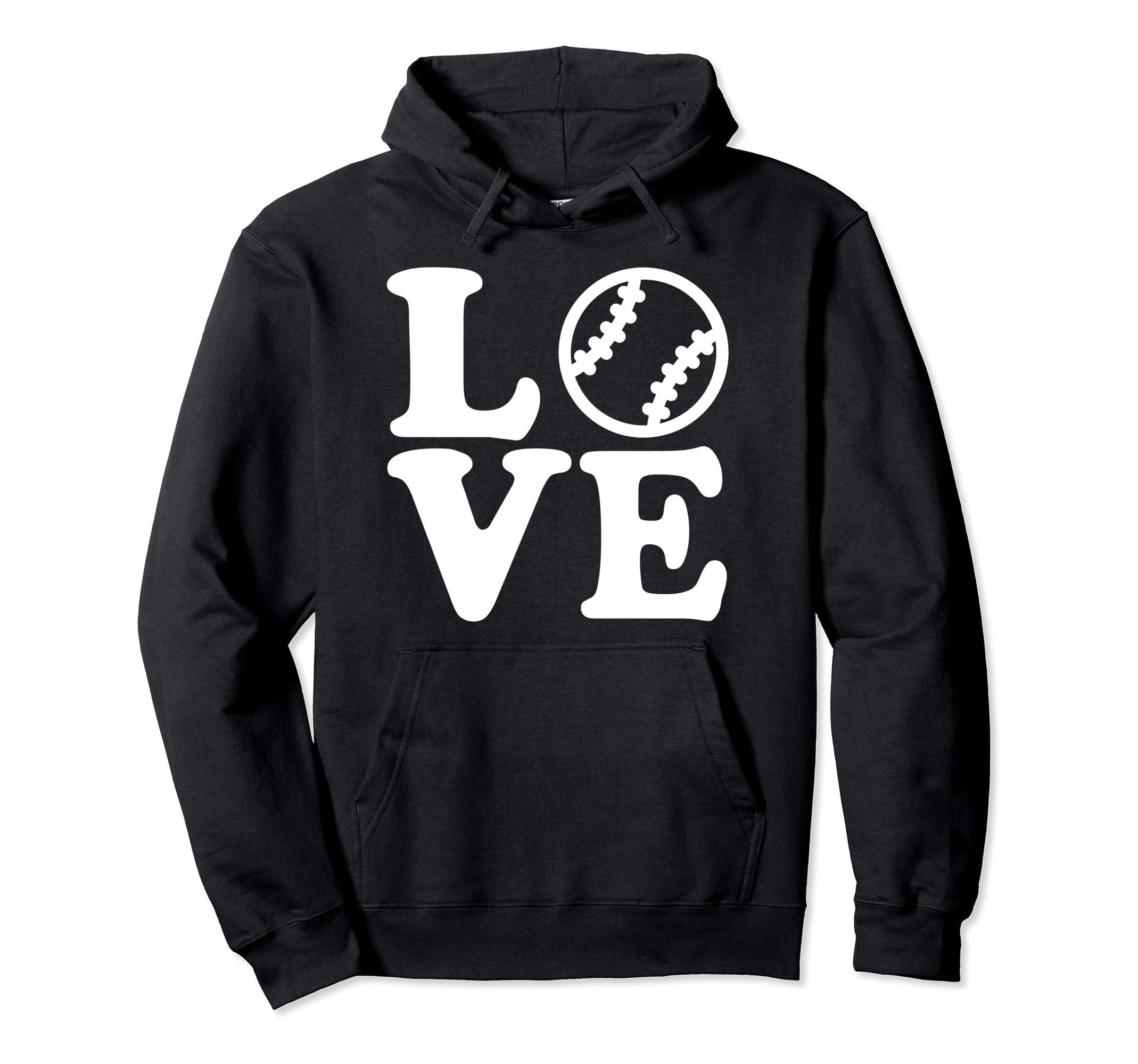 Baseball Love Hoodie - Minimalist Print Unisex - T-Shirt, Sweatshirt, Hoodie