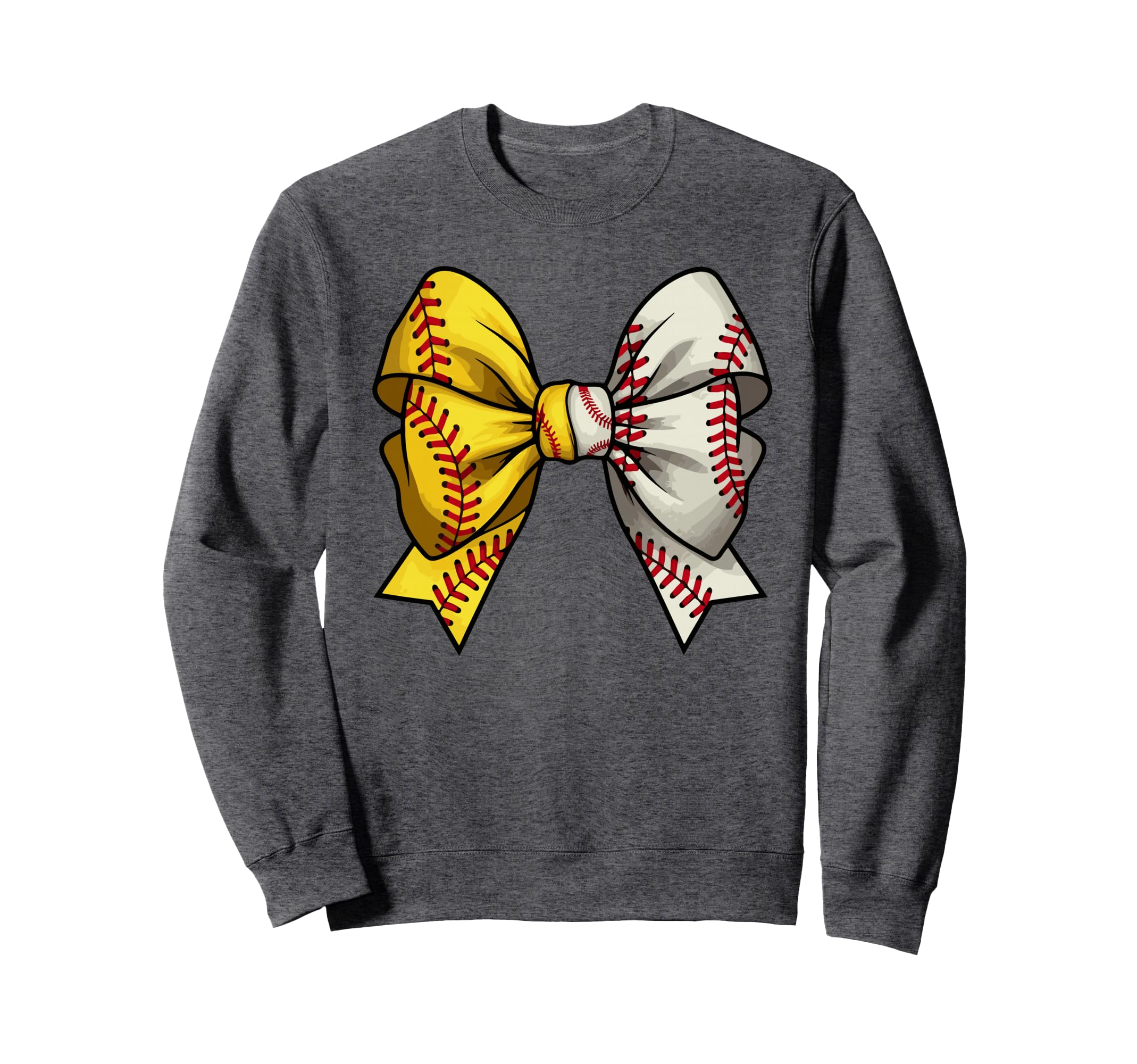Baseball Softball Coquette Sweatshirt - Casual Everyday Wear for Adults - T-Shirt, Sweatshirt, Hoodie