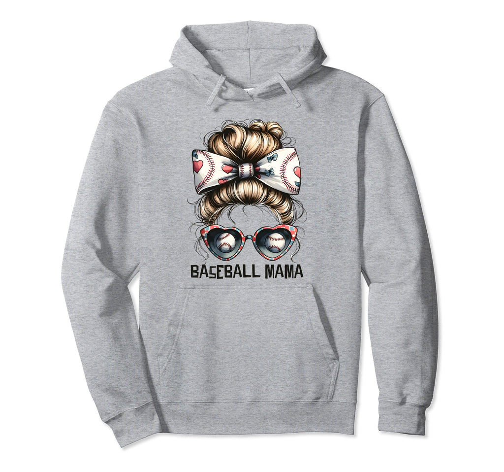 American Baseball Game Fan Baseball Mom Hoodie - Streetwear Style Unisex - T-Shirt, Sweatshirt, Hoodie