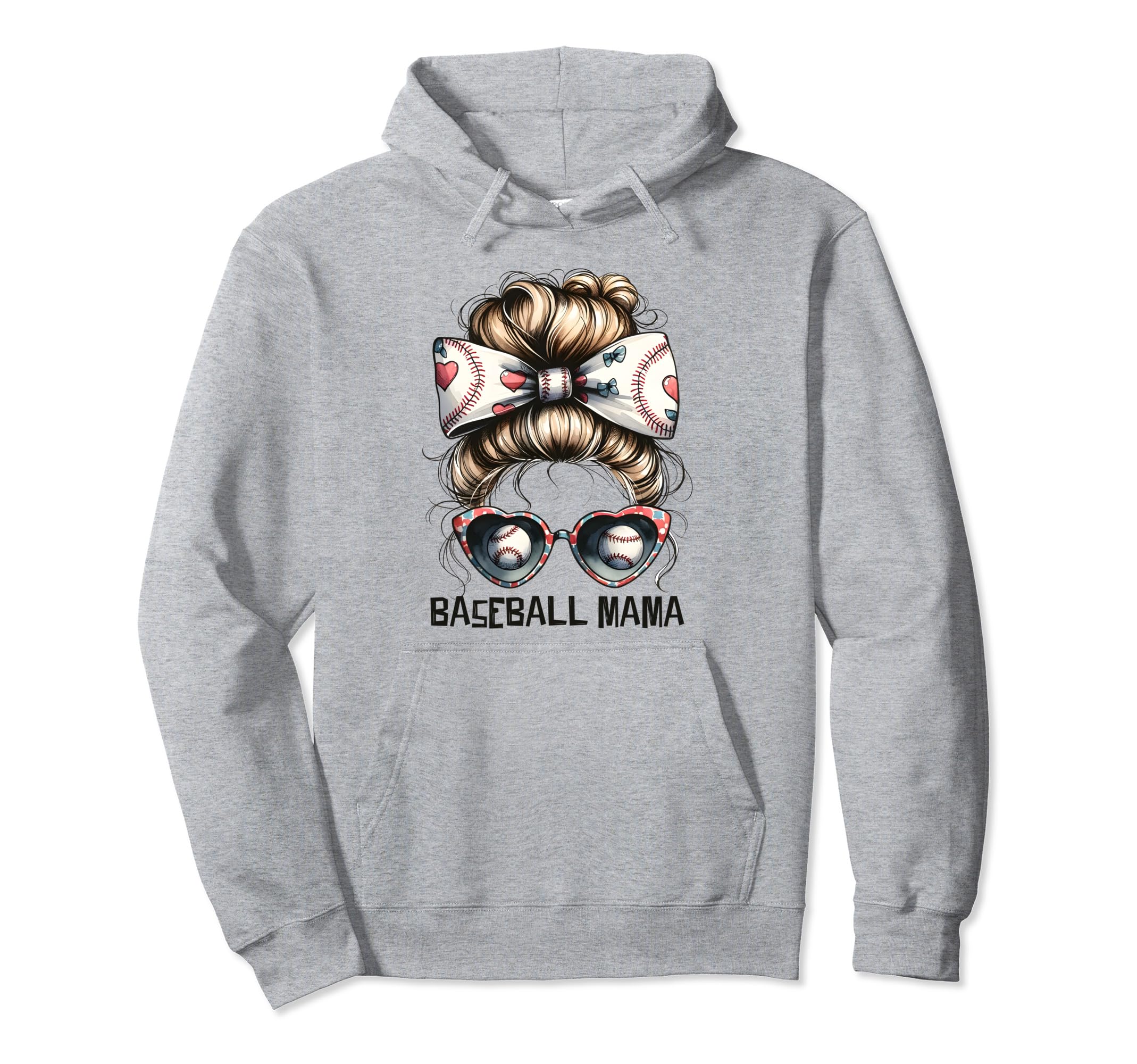 American Baseball Game Fan Baseball Mom Hoodie - Streetwear Style Unisex - T-Shirt, Sweatshirt, Hoodie