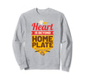 Baseball Mom My Heart Is Behind Sweatshirt - Minimalist Print Men Women - T-Shirt, Sweatshirt, Hoodie