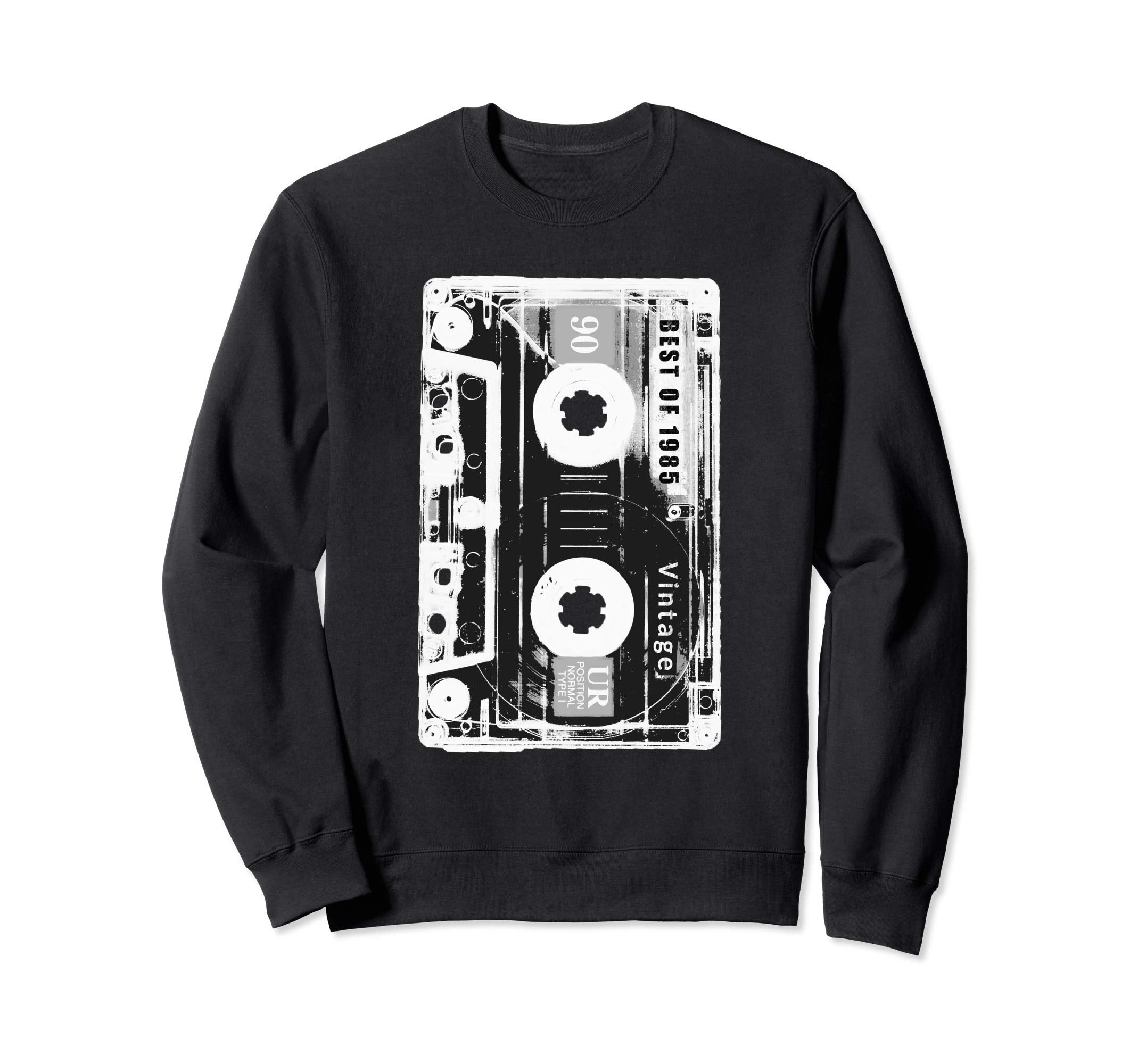 Best 1985 Cassette Tape Distressed Sweatshirt - Aesthetic Graphic Unisex - T-Shirt, Sweatshirt, Hoodie