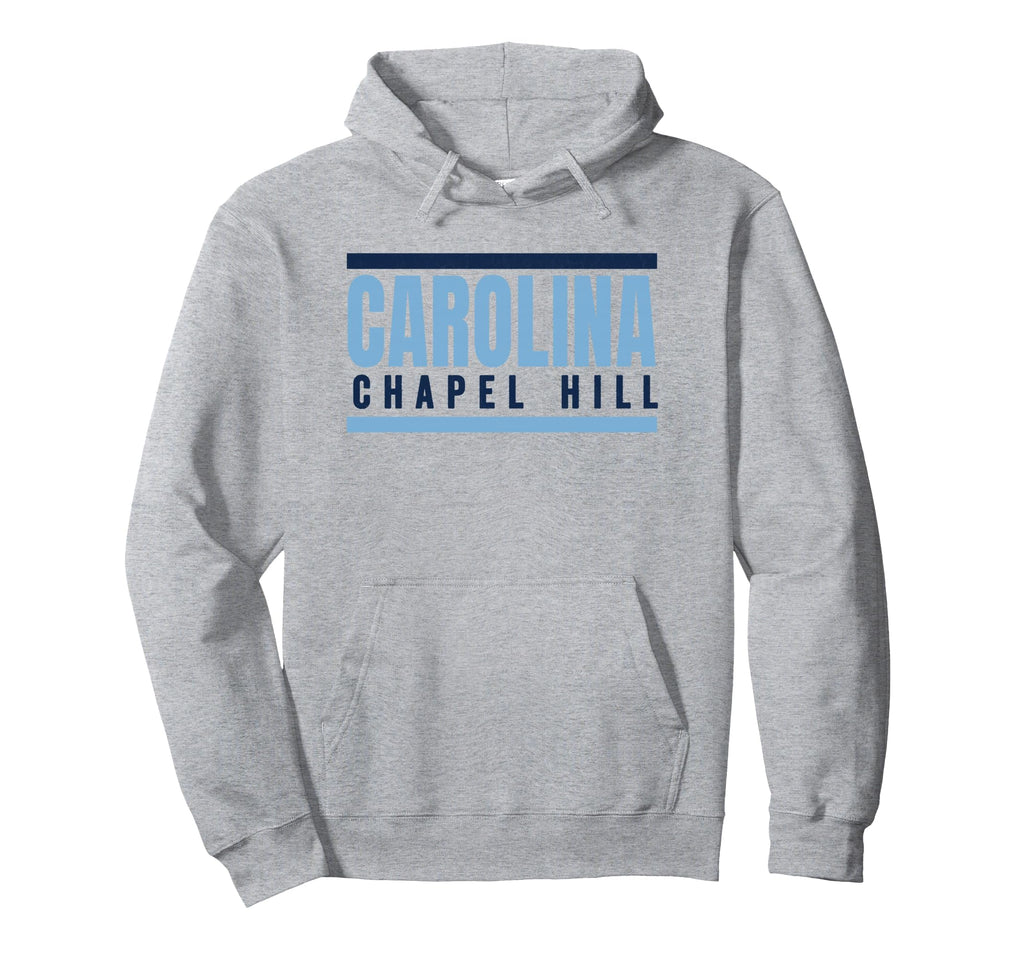 Striped Chapel Hill Blue Light Blue Hoodie - Fun Novelty Design for Adults - T-Shirt, Sweatshirt, Hoodie