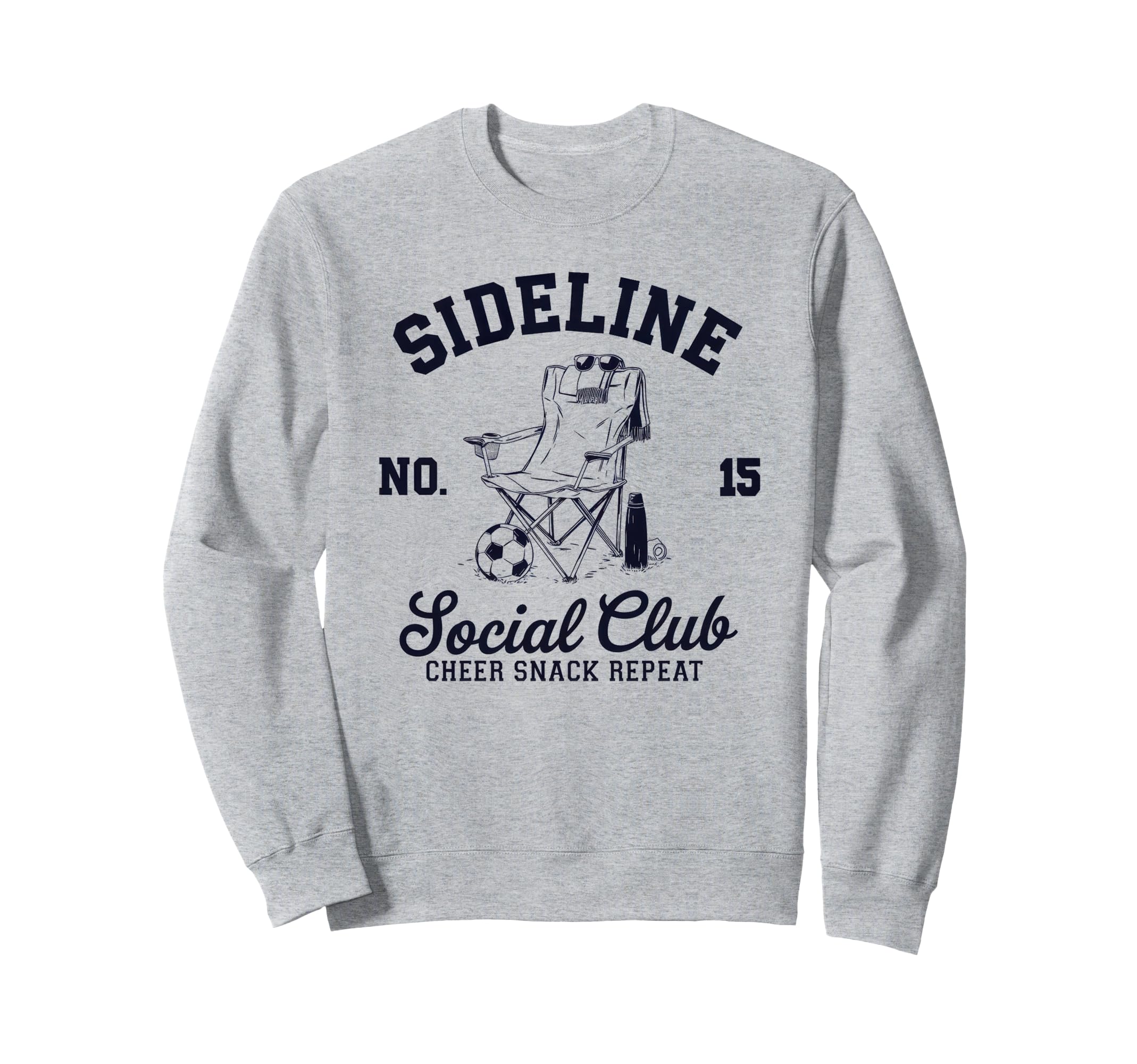 Sideline Social Club Soccer Mom Sweatshirt - Minimalist Print for Adults - T-Shirt, Sweatshirt, Hoodie