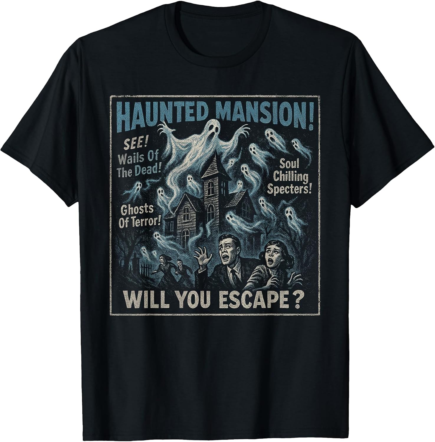 Scareathon Old Time Halloween Merch - Adult & Kids T-Shirts, Sweatshirts & Hoodies apparel design preview 1