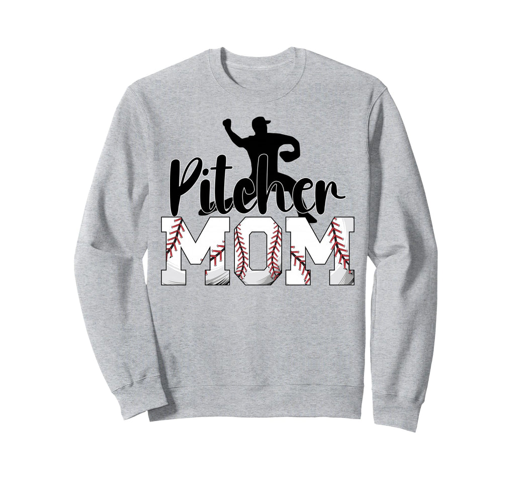 Pitcher Mom Baseball Pitcher Mom Sweatshirt - Minimalist Print Unisex - T-Shirt, Sweatshirt, Hoodie
