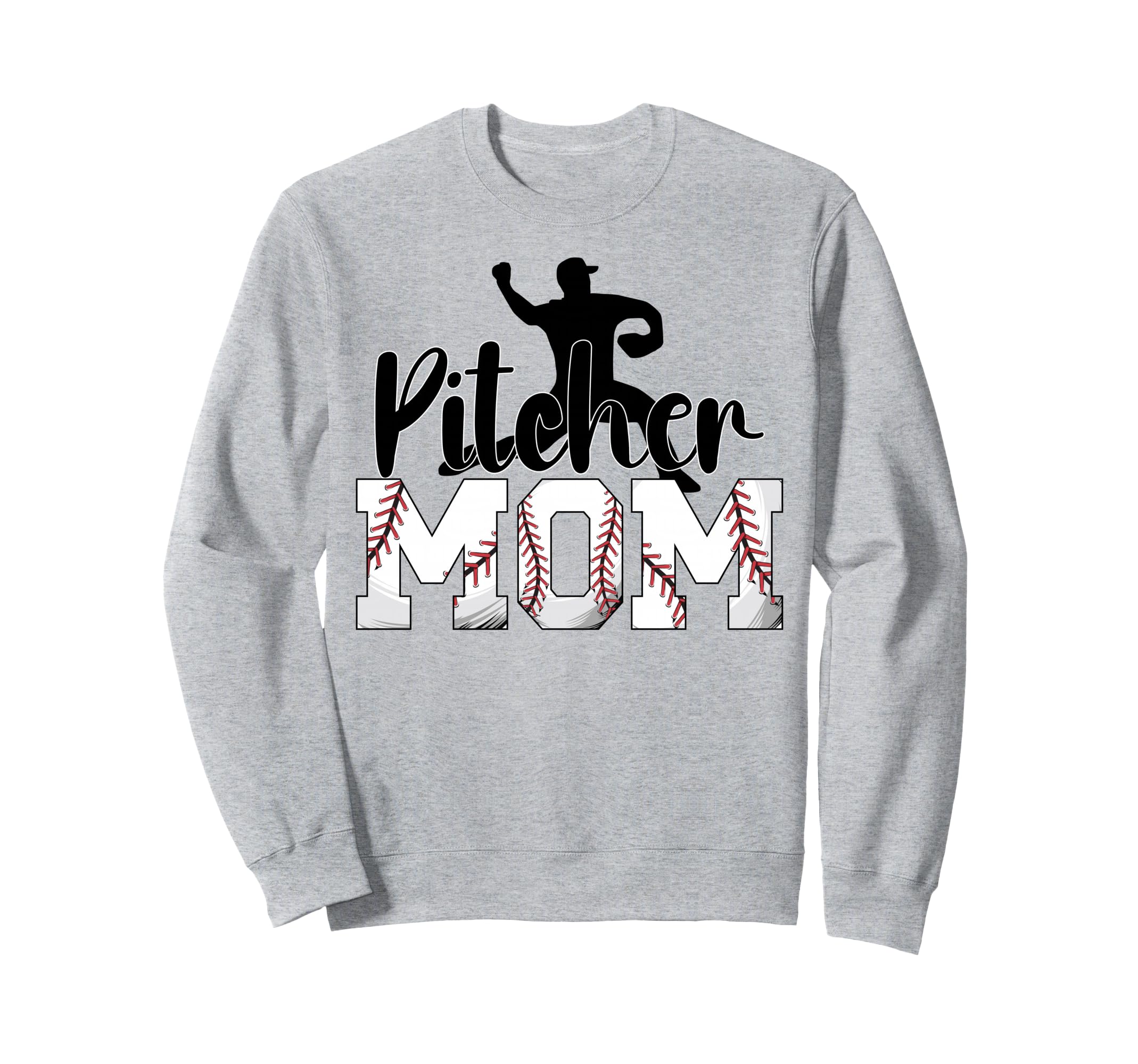 Pitcher Mom Baseball Pitcher Mom Sweatshirt - Minimalist Print Unisex - T-Shirt, Sweatshirt, Hoodie