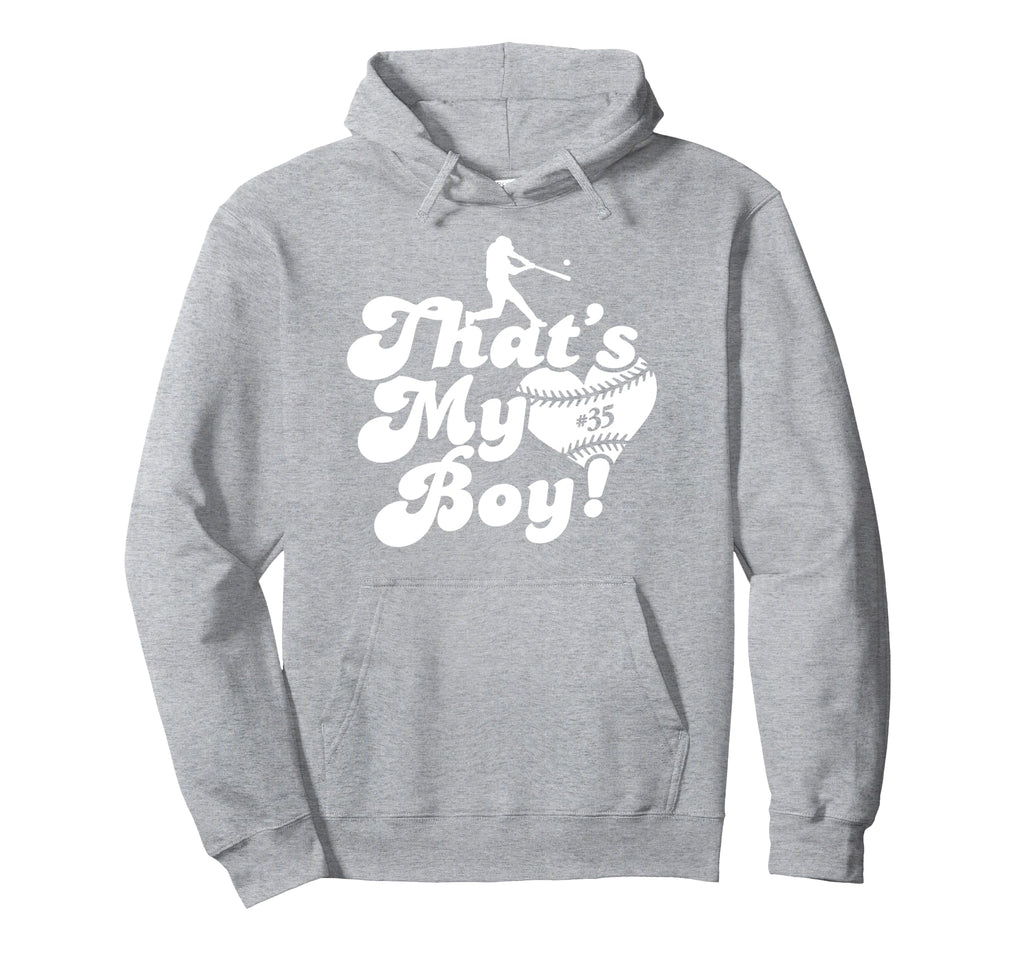 Thats My 35 Baseball Mom Love Heart Hoodie - Unique Graphic Men Women - T-Shirt, Sweatshirt, Hoodie