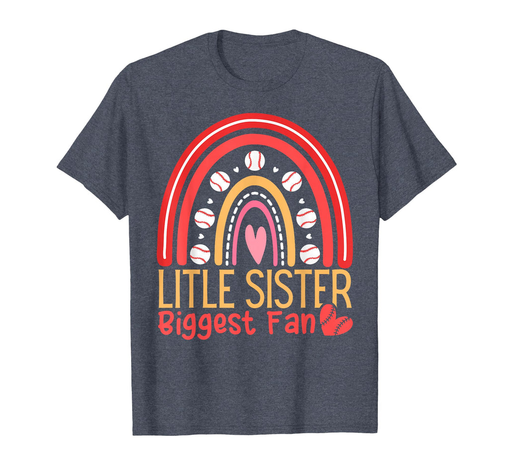 Little Sister Biggest Fan Baseball T-Shirt - Streetwear Style Unisex - T-Shirt, Sweatshirt, Hoodie