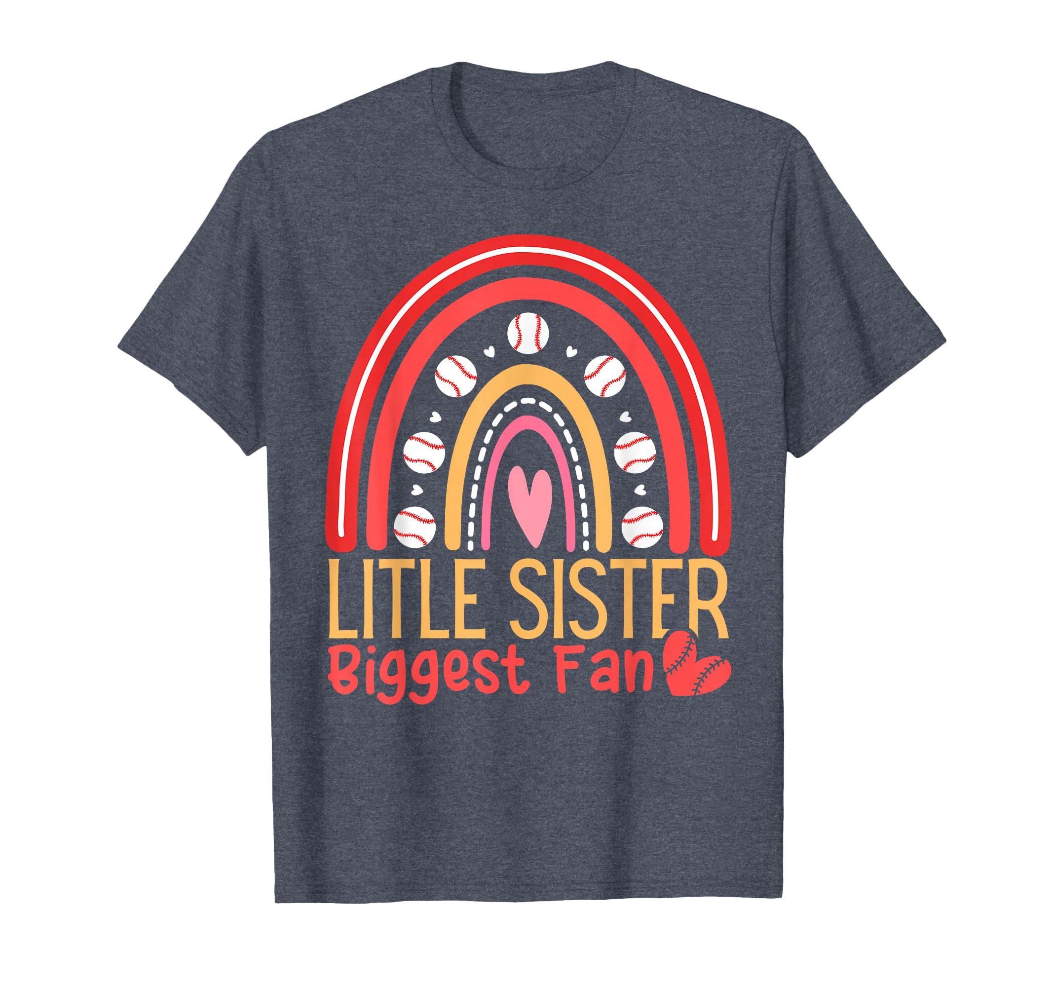Little Sister Biggest Fan Baseball T-Shirt - Streetwear Style Unisex - T-Shirt, Sweatshirt, Hoodie