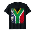 South Africa Flag Distressed South T-Shirt - Novelty Apparel for Adults - T-Shirt, Sweatshirt, Hoodie