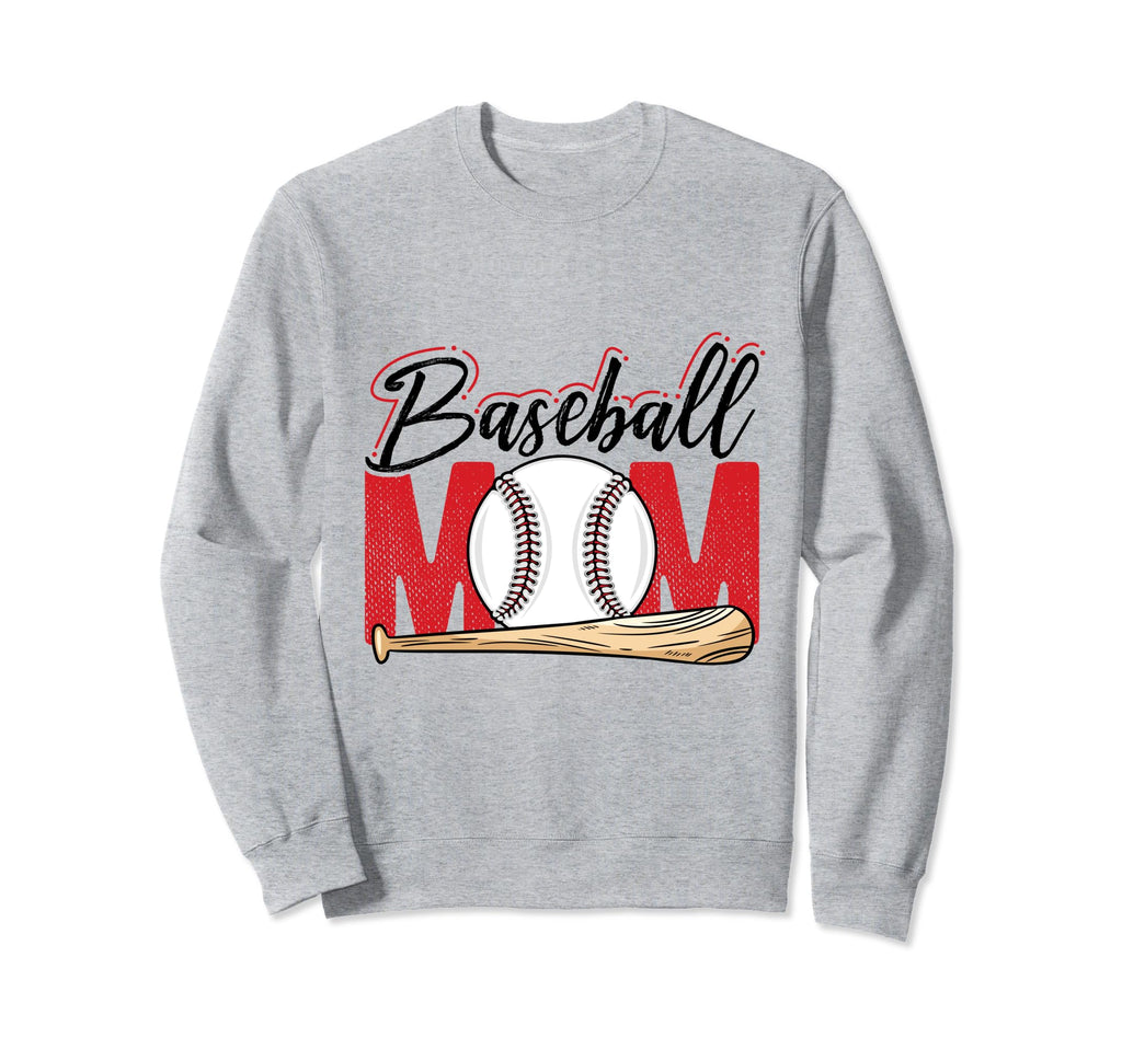 Baseball Mom Mothers Day Homerun Sweatshirt - Unique Graphic Men Women - T-Shirt, Sweatshirt, Hoodie