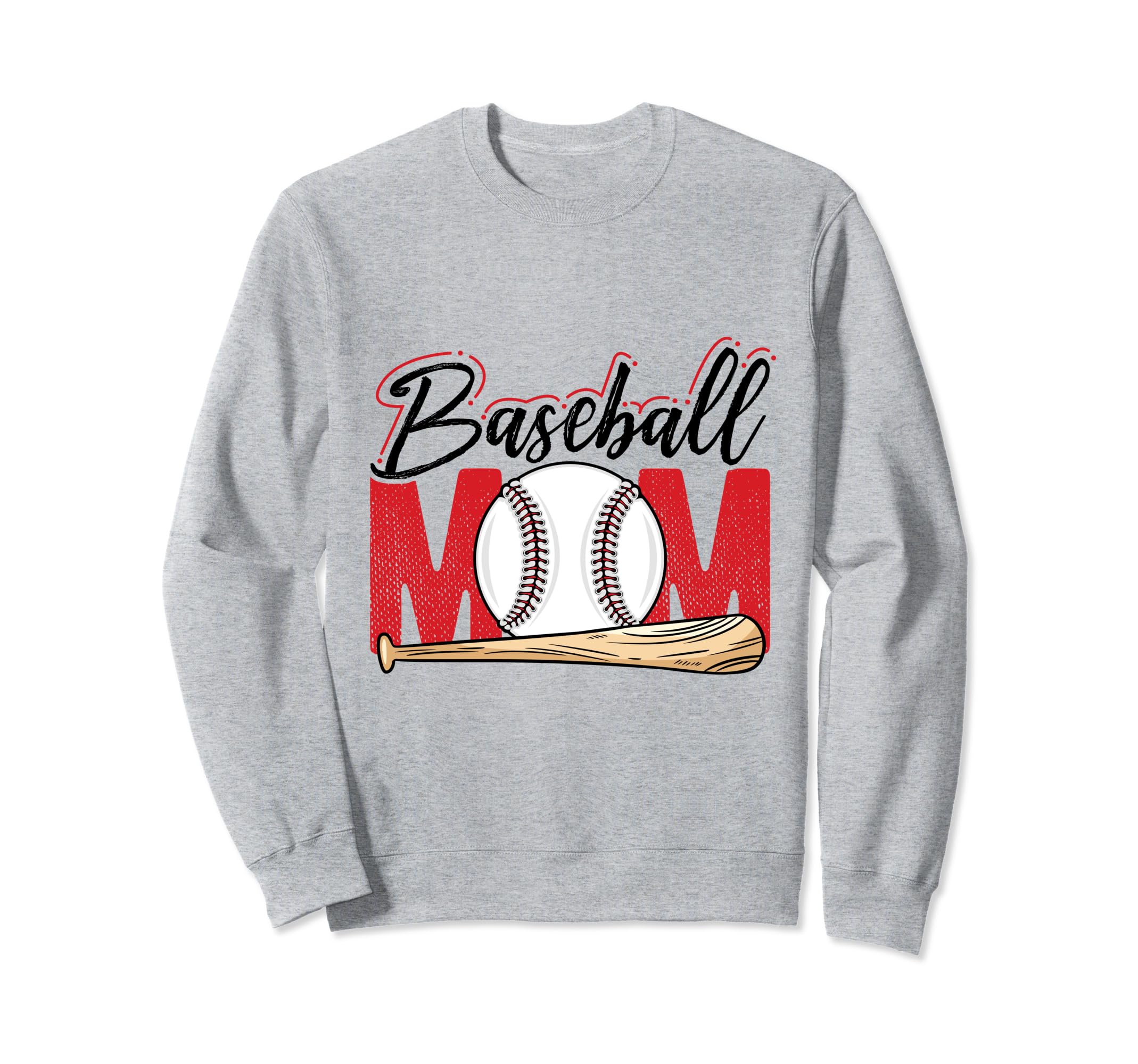 Baseball Mom Mothers Day Homerun Sweatshirt - Unique Graphic Men Women - T-Shirt, Sweatshirt, Hoodie