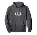 Vail Colorado Distressed Ski Hoodie - Custom Art Print Unisex - T-Shirt, Sweatshirt, Hoodie
