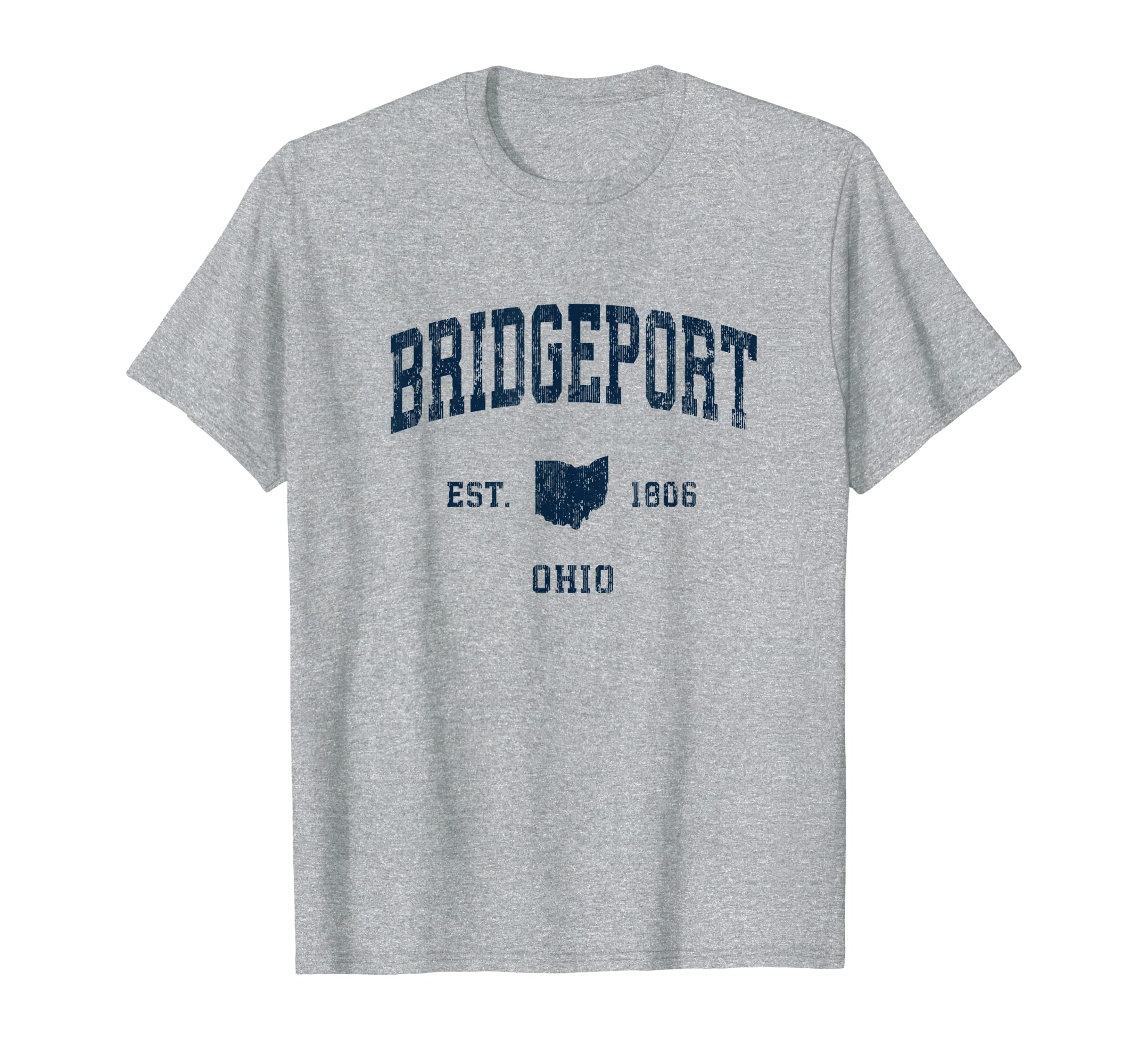Bridgeport Ohio Oh Athletic Navy Sports T-Shirt - Novelty Apparel Men Women - T-Shirt, Sweatshirt, Hoodie