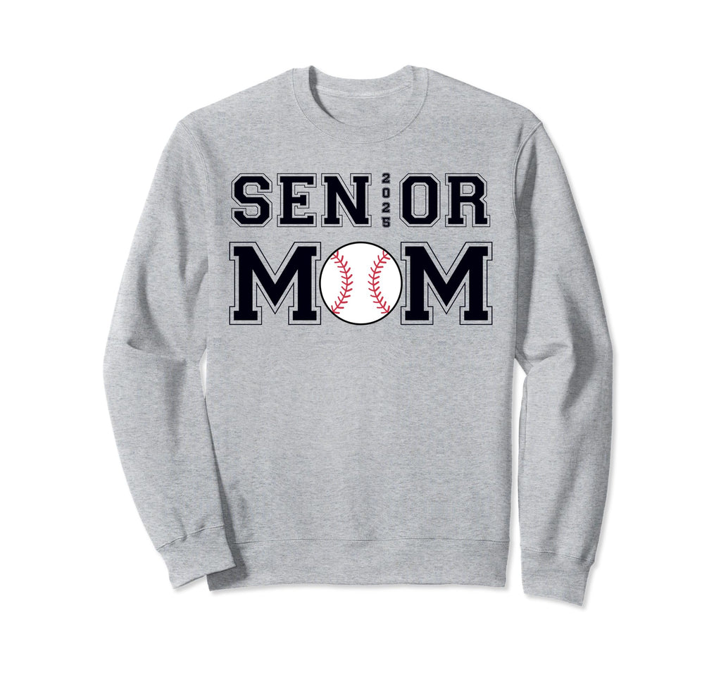 Class 2025 Baseball Mom Senior Sweatshirt - Graphic Print for Adults - T-Shirt, Sweatshirt, Hoodie