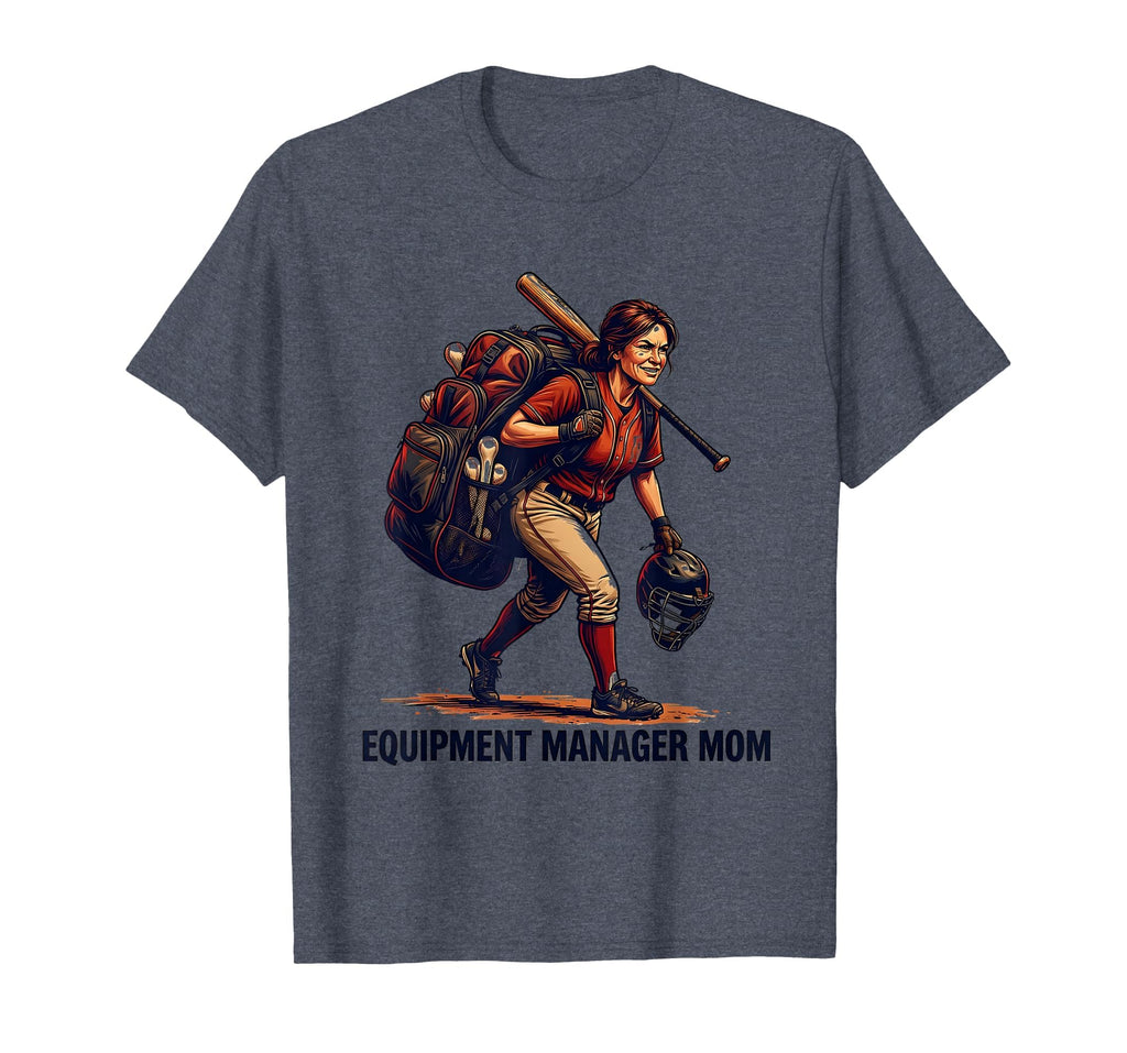 Equipment Manager Mom Baseball T-Shirt - Custom Art Print Unisex - T-Shirt, Sweatshirt, Hoodie