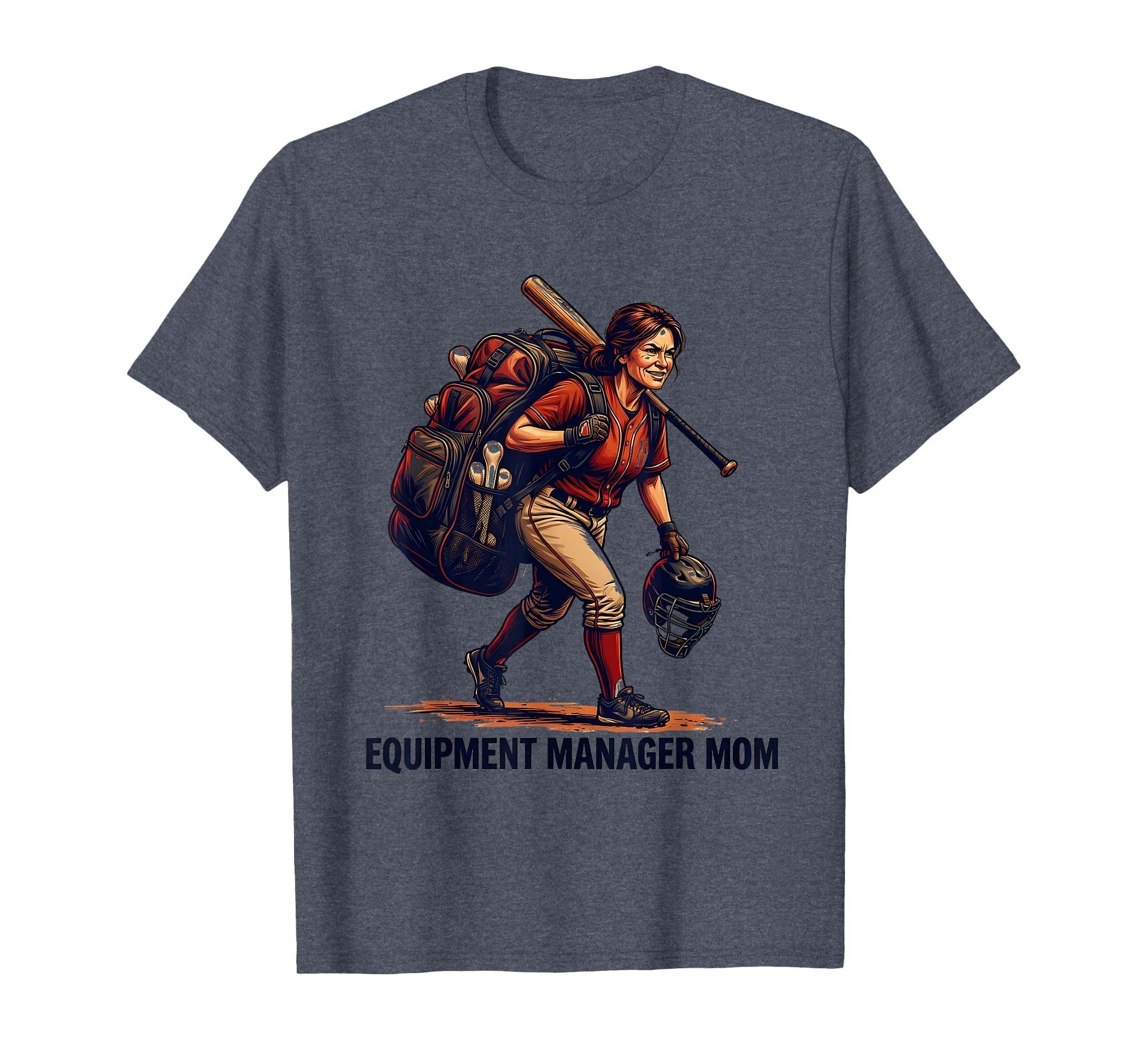 Equipment Manager Mom Baseball T-Shirt - Custom Art Print Unisex - T-Shirt, Sweatshirt, Hoodie