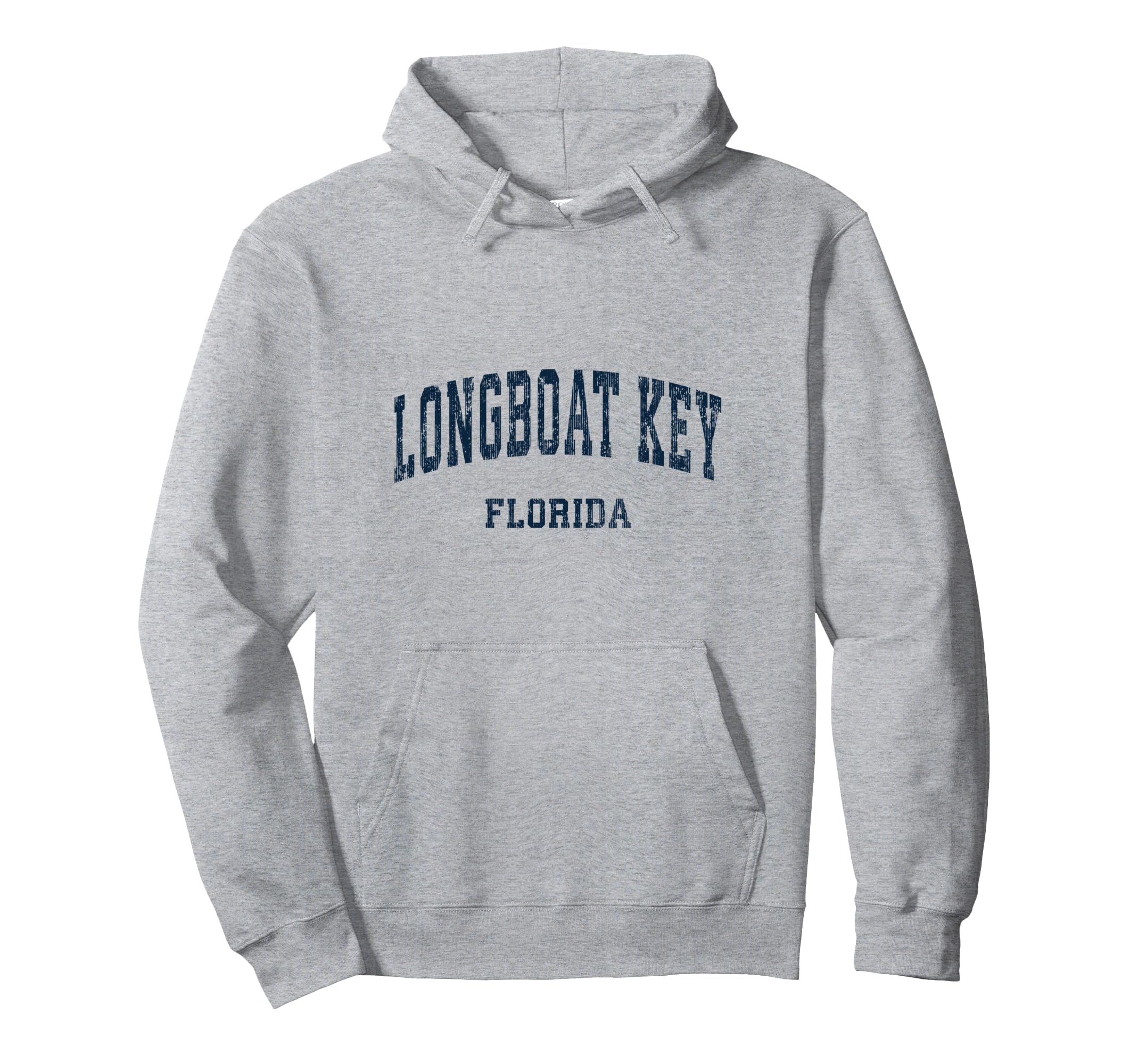 Longboat Key Florida Fl Varsity Sports Navy Hoodie - Unique Graphic Unisex - T-Shirt, Sweatshirt, Hoodie