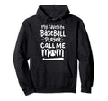 Baseball Player Mom Mama Hoodie - Unique Graphic Men Women - T-Shirt, Sweatshirt, Hoodie