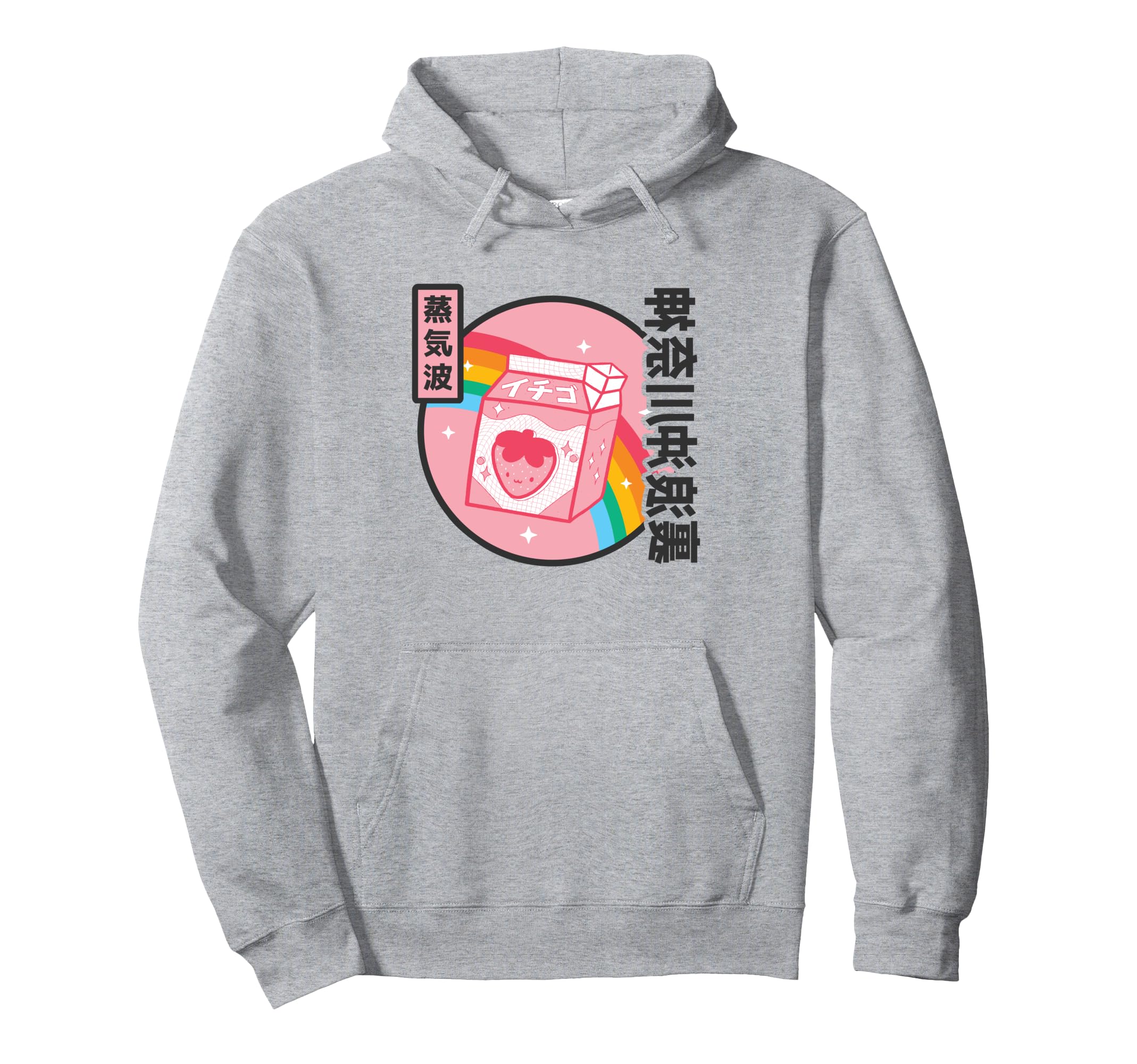Strawberry Milk Rainbow Japan Otaku Hoodie - Casual Everyday Wear Unisex - T-Shirt, Sweatshirt, Hoodie