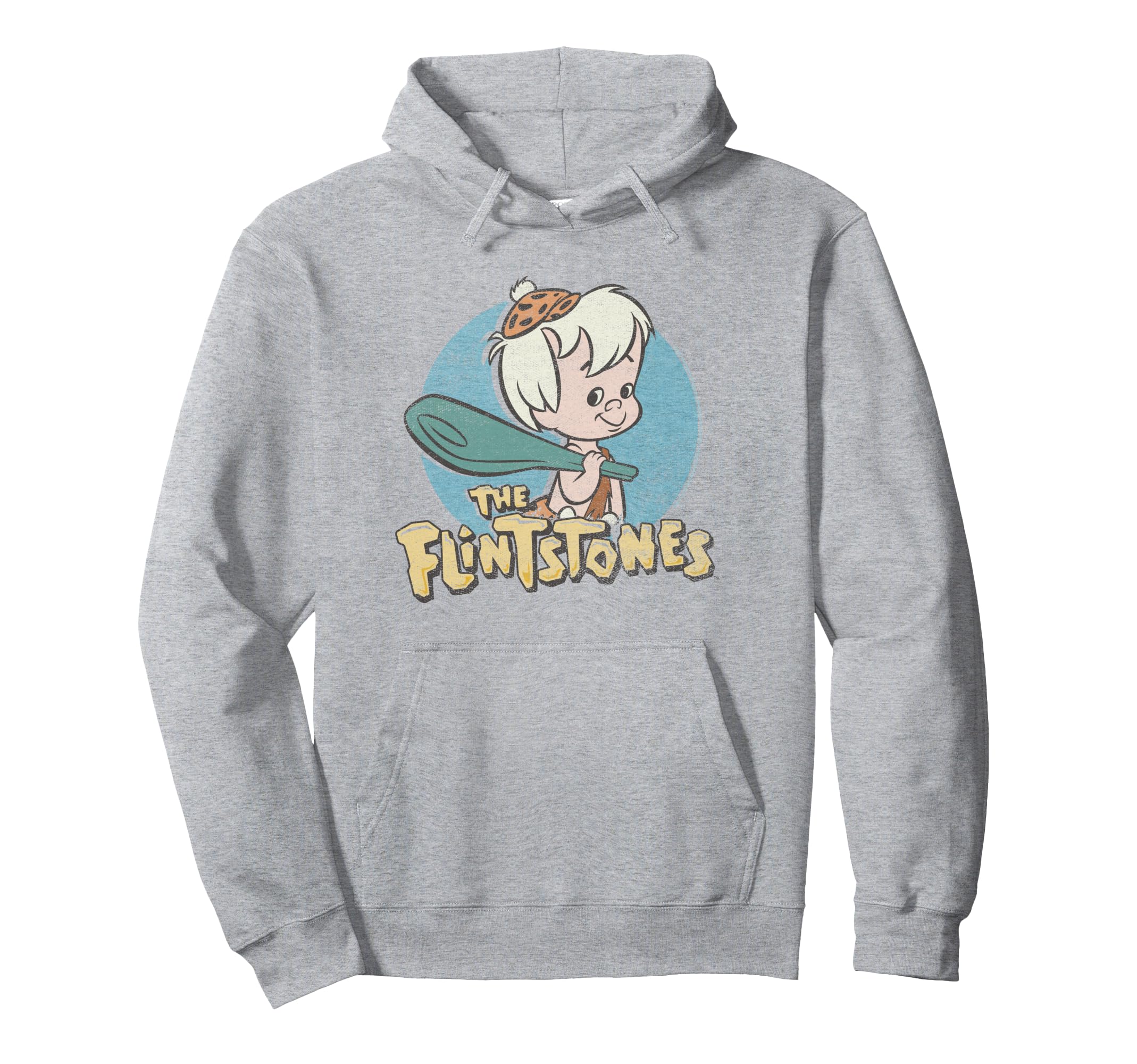 Flintstones Bamm Bamm Rubble Distressed Hoodie - Trendy Graphic Men Women - T-Shirt, Sweatshirt, Hoodie