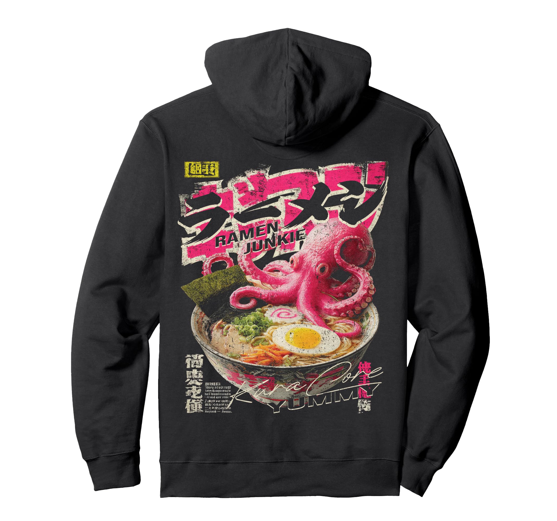 Ramen Back Japanese Streetwear Y2K Hoodie - Trendy Graphic Men Women - T-Shirt, Sweatshirt, Hoodie