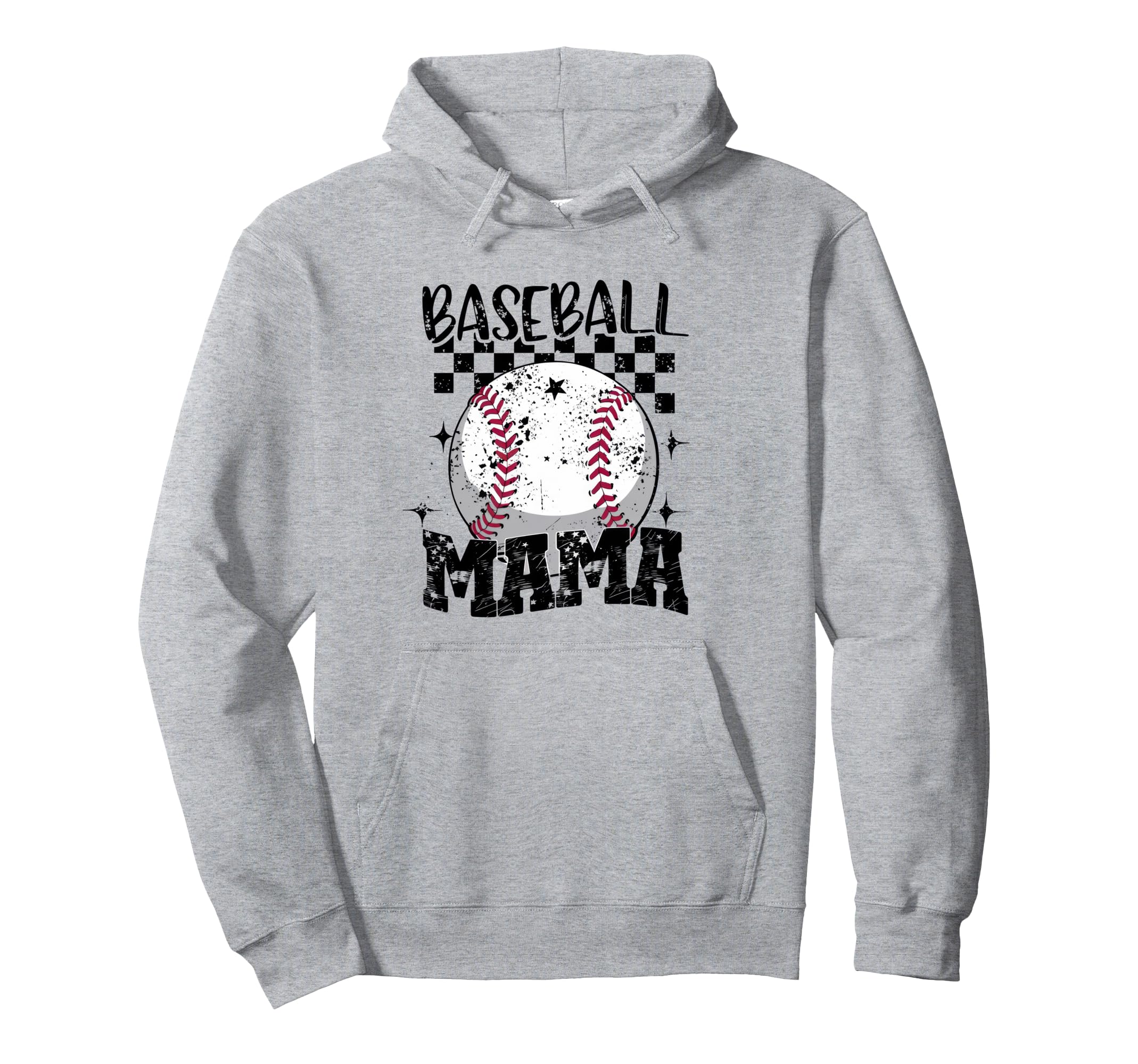 American Baseball Mom Mama Hoodie - Minimalist Print for Adults - T-Shirt, Sweatshirt, Hoodie