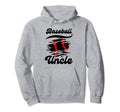 Baseball Uncle Family Matching Funny Hoodie - Graphic Print for Adults - T-Shirt, Sweatshirt, Hoodie