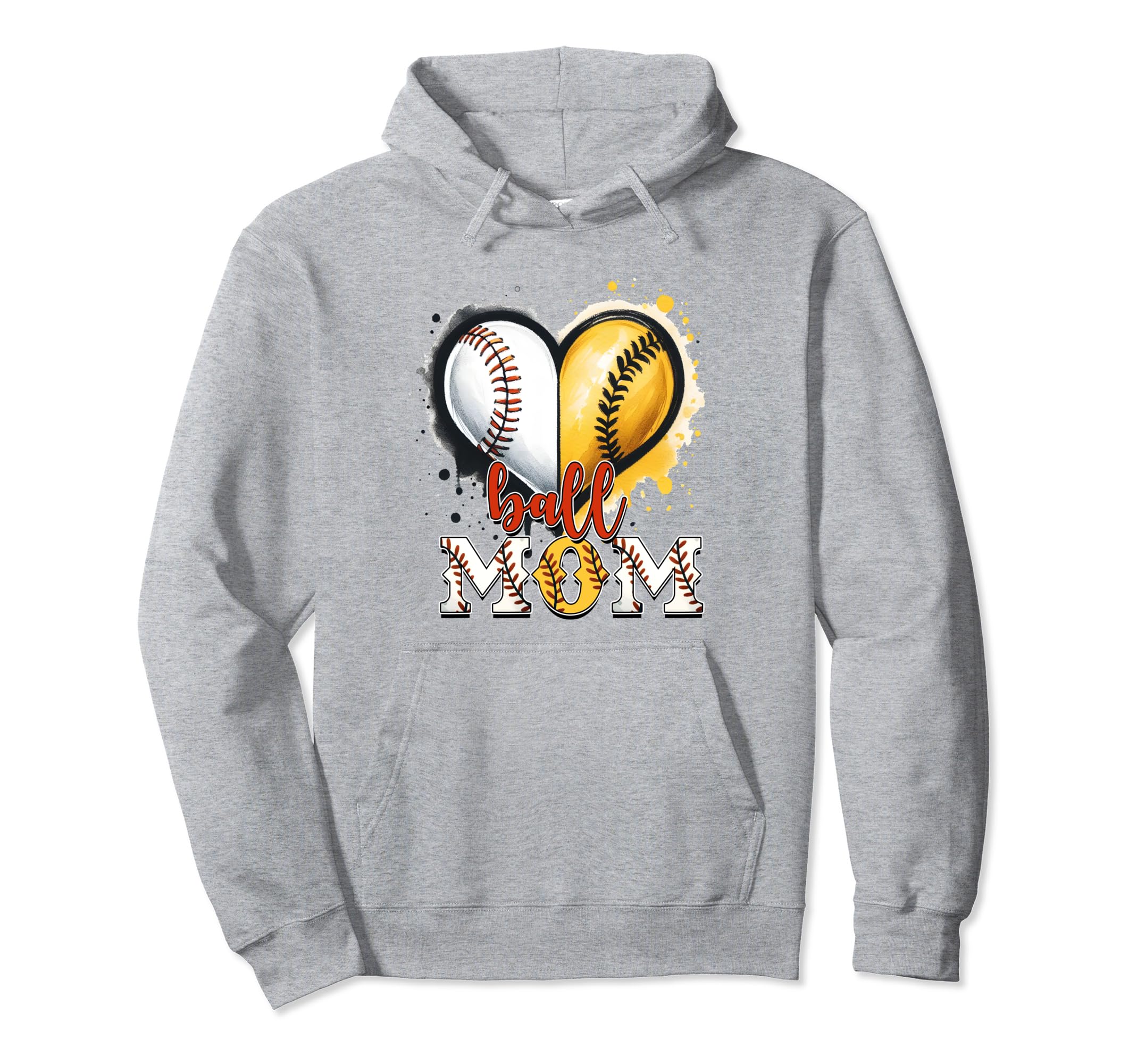 Mothers Day Baseball Funny Mom Hoodie - Casual Everyday Wear for Adults - T-Shirt, Sweatshirt, Hoodie