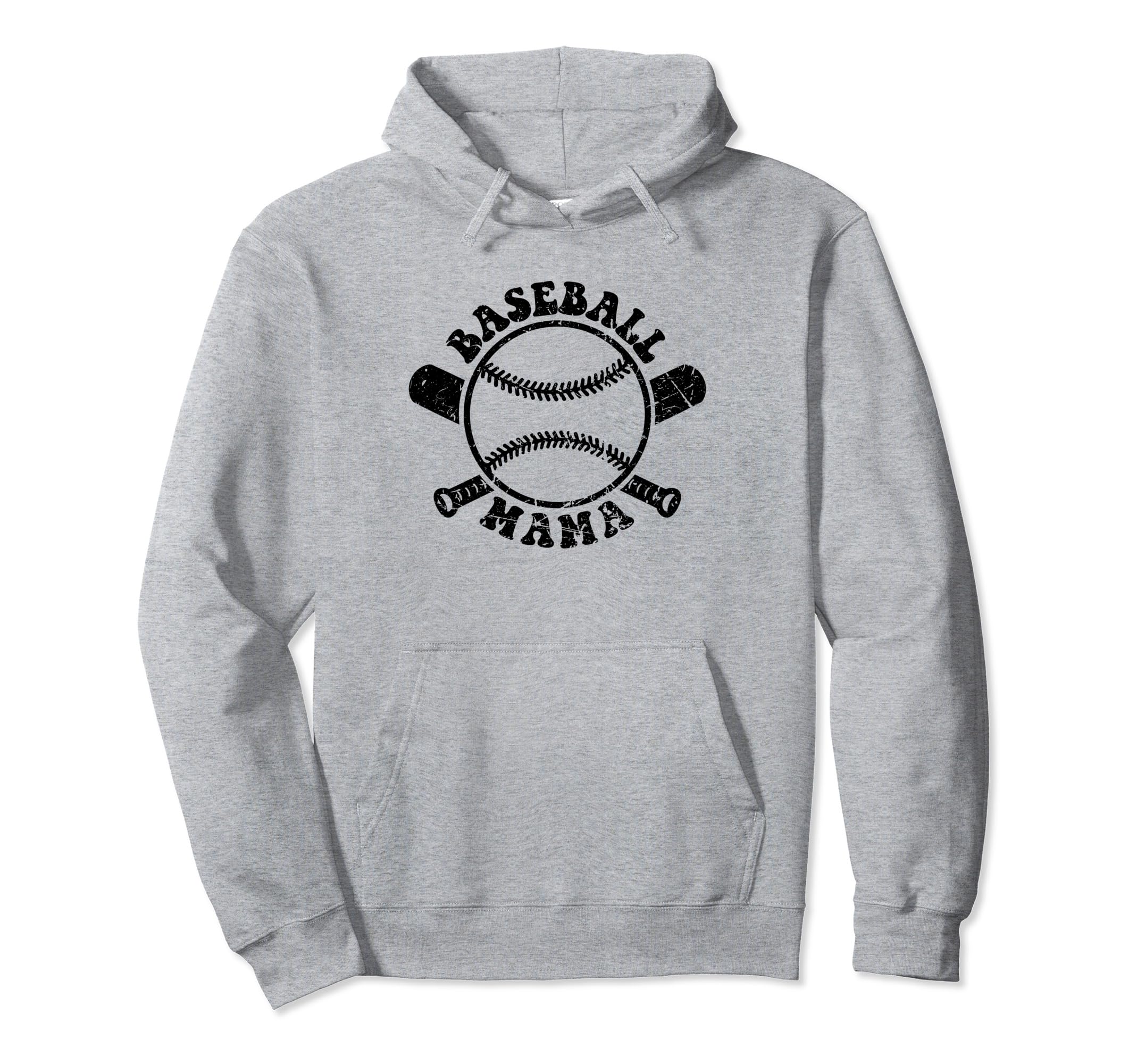 Baseball Mama Hoodie - Fun Novelty Design Men Women - T-Shirt, Sweatshirt, Hoodie