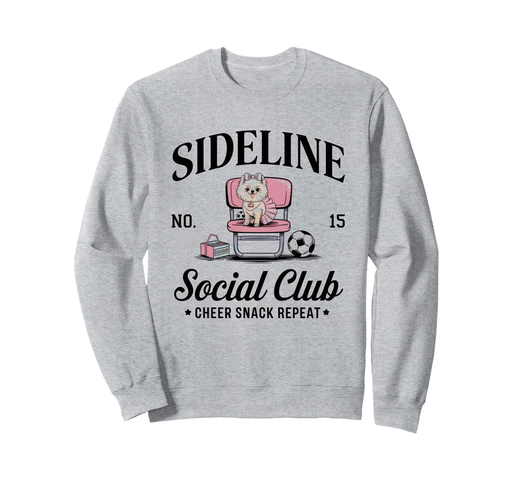 Sideline Social Club Soccer Mom Sweatshirt - Unique Graphic for Adults - T-Shirt, Sweatshirt, Hoodie