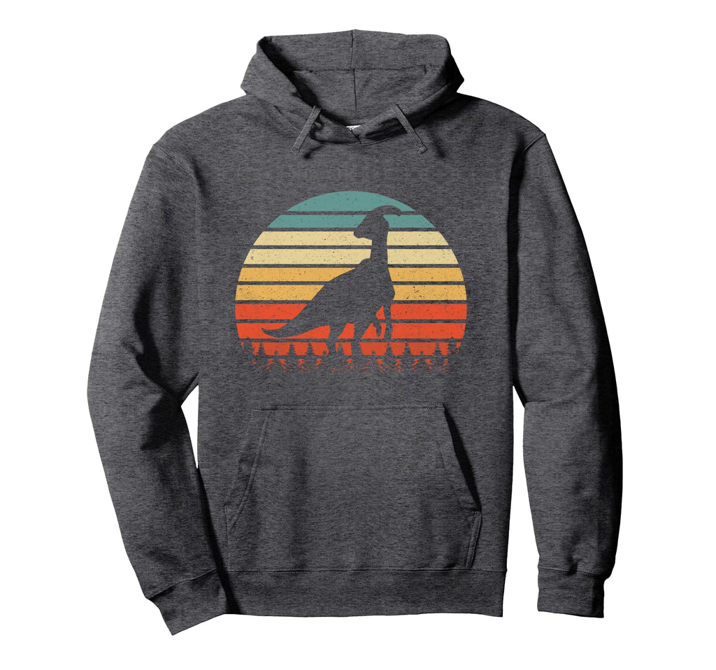 Parasaurolophus Dinosaurus Sunset Hoodie - Unique Graphic for Adults - T-Shirt, Sweatshirt, Hoodie