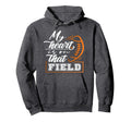My Heart Is That Field Football Mom Game Hoodie - Aesthetic Graphic Unisex - T-Shirt, Sweatshirt, Hoodie
