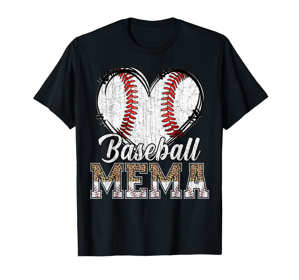 Softball Baseball Mema Heart T-Shirt - Fun Novelty Design for Adults - T-Shirt, Sweatshirt, Hoodie