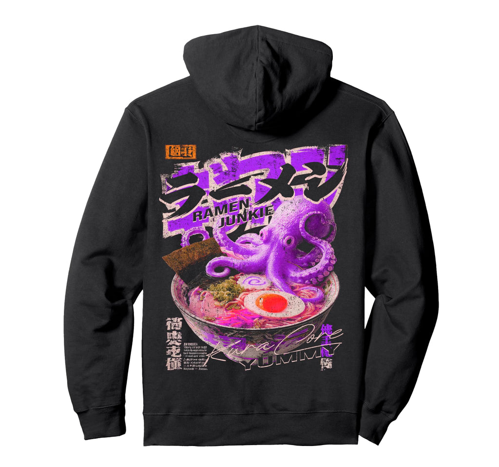 Ramen Back Japanese Streetwear Y2K Techwear Hoodie - Unique Graphic Unisex - T-Shirt, Sweatshirt, Hoodie