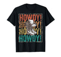 Howdy Barn Dance Rodeo Distressed T-Shirt - Minimalist Print for Adults - T-Shirt, Sweatshirt, Hoodie