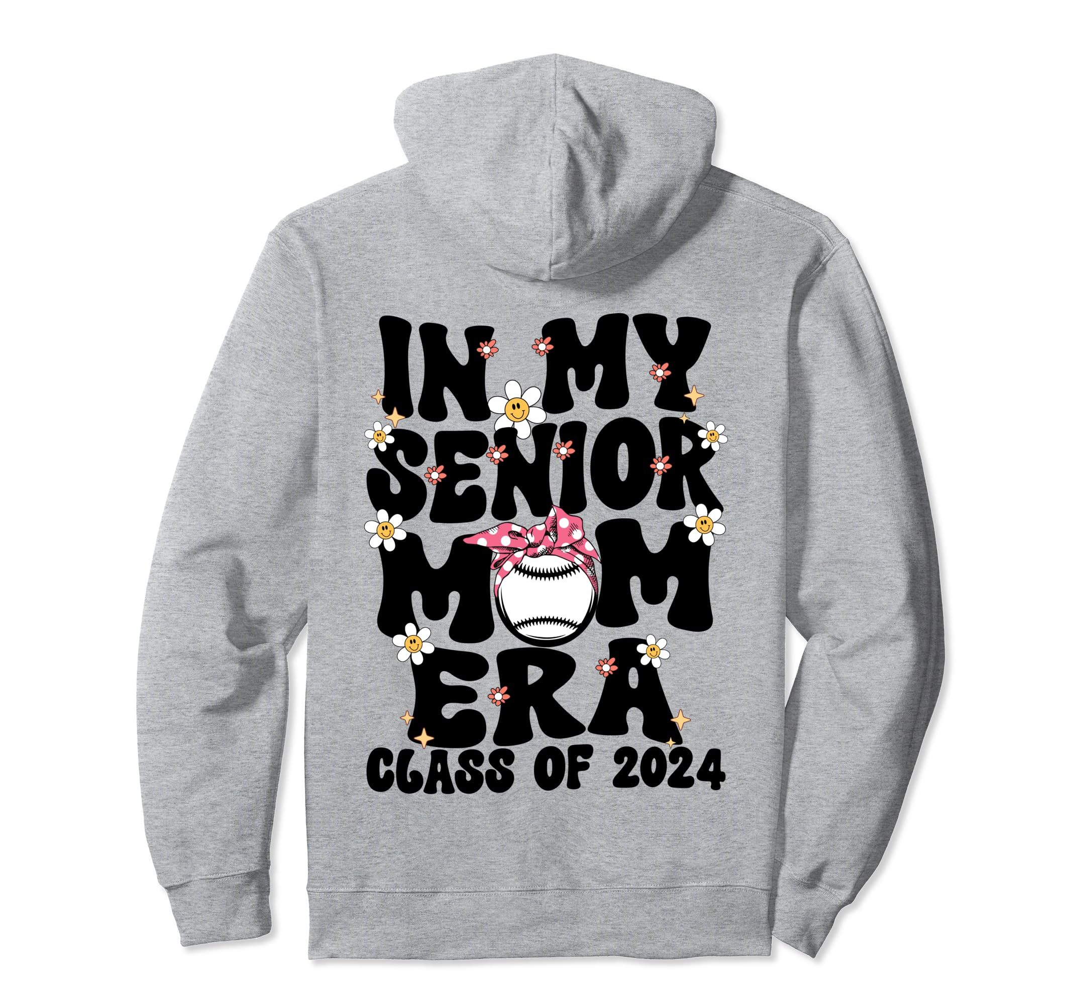 My Senior Baseball Mom Era Senior Mom Hoodie - Minimalist Print Unisex - T-Shirt, Sweatshirt, Hoodie