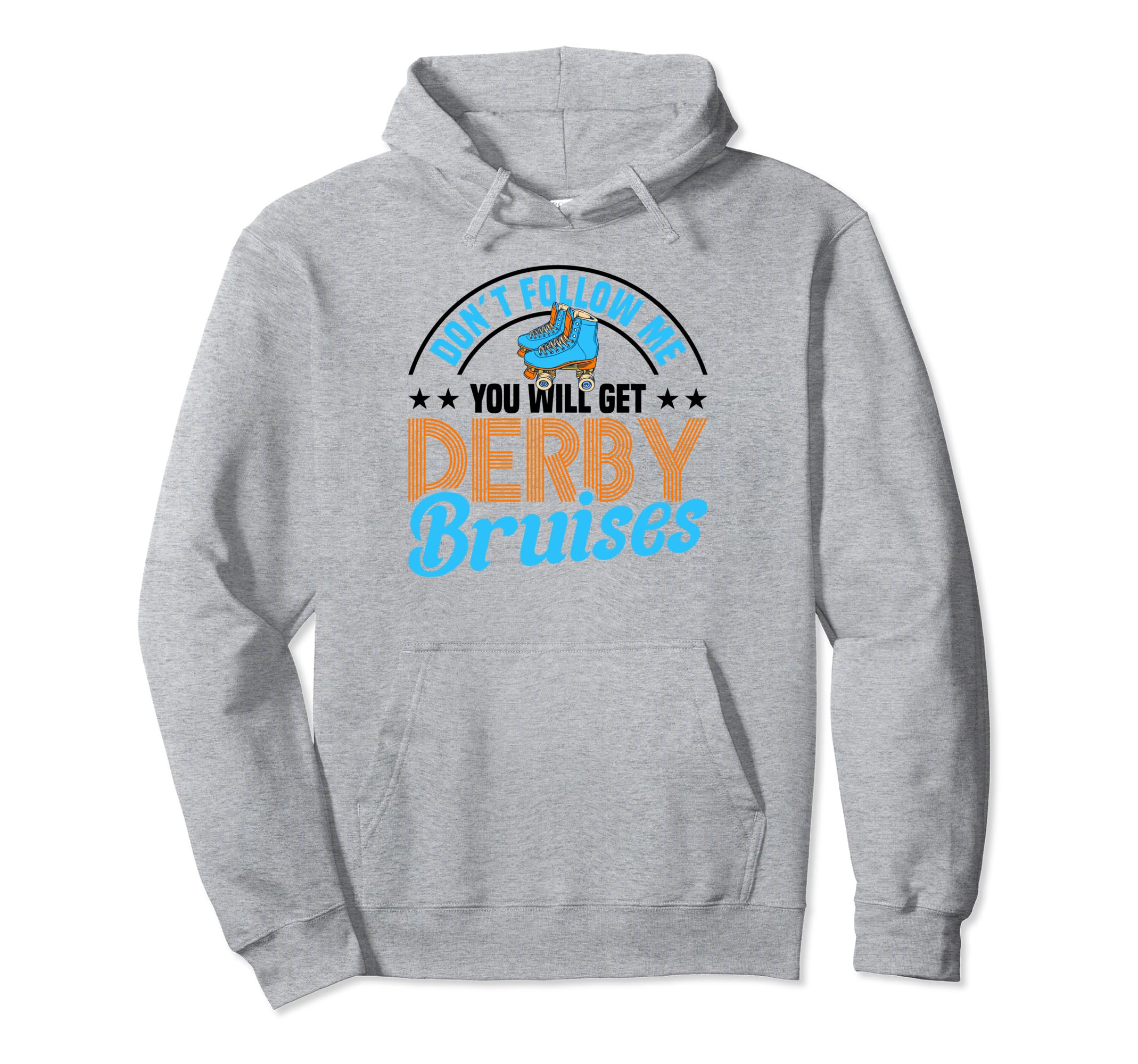 Rollerskates Derby Bruises 70S Roller Hoodie - Custom Art Print for Adults - T-Shirt, Sweatshirt, Hoodie