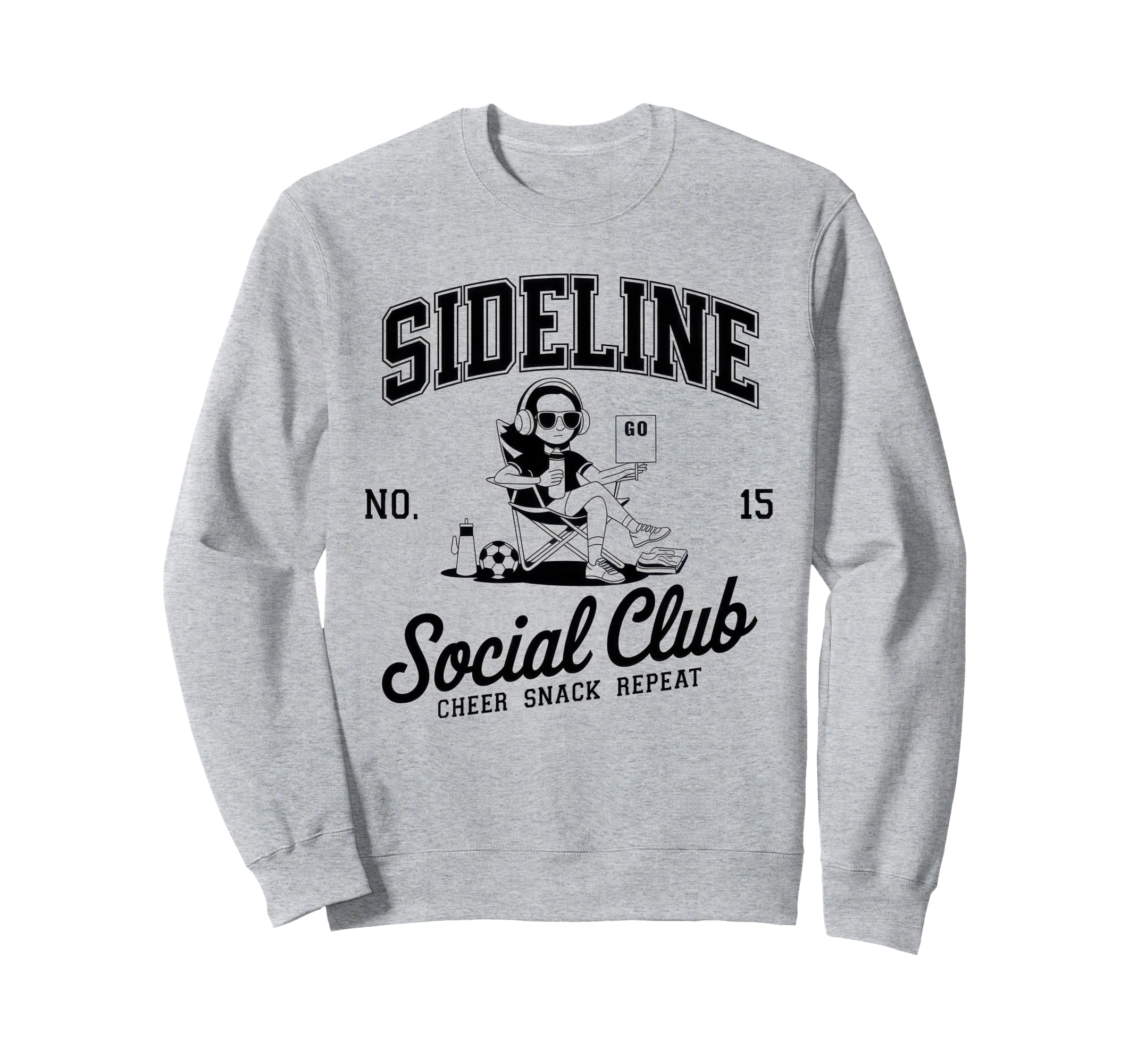 Sideline Social Club Soccer Mom Game Sweatshirt - Graphic Print for Adults - T-Shirt, Sweatshirt, Hoodie