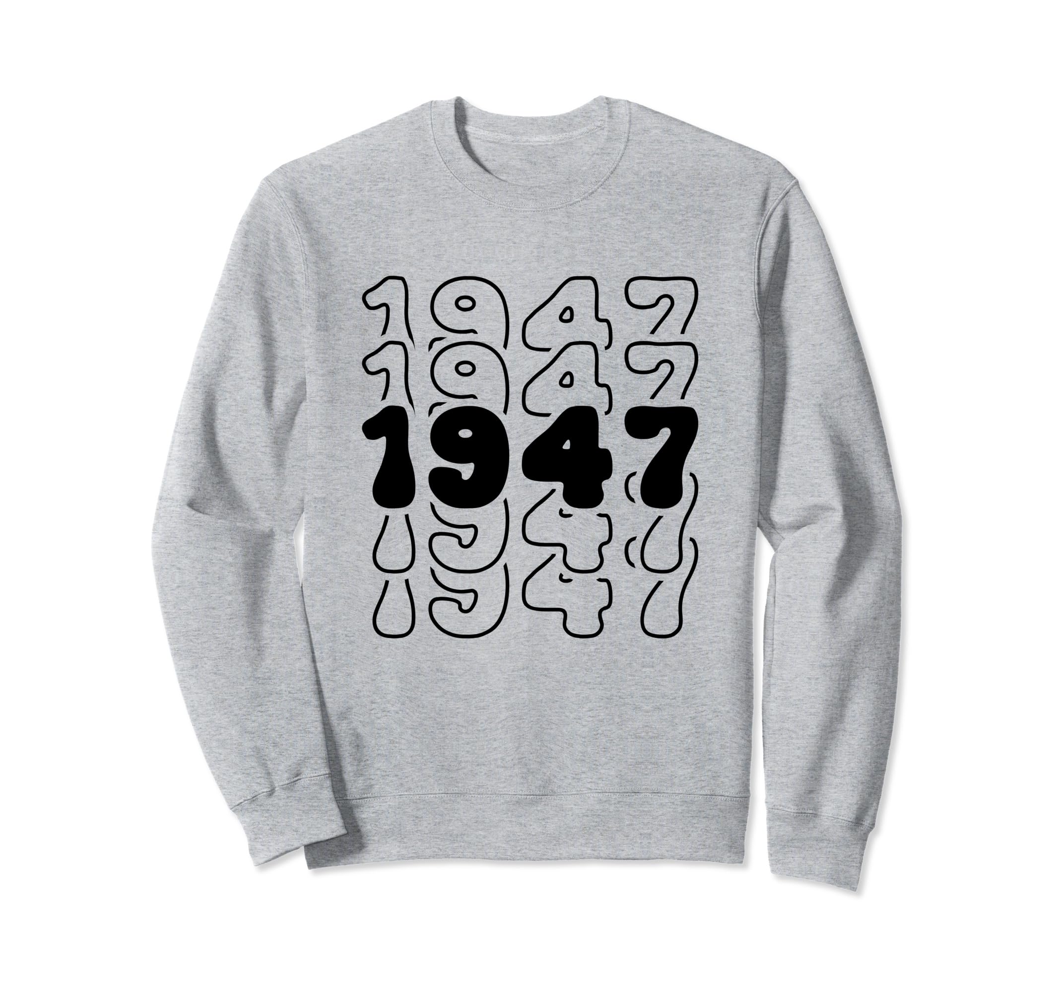 77 Year Old Groovy 77Th Birthday Sweatshirt - Streetwear Style for Adults - T-Shirt, Sweatshirt, Hoodie